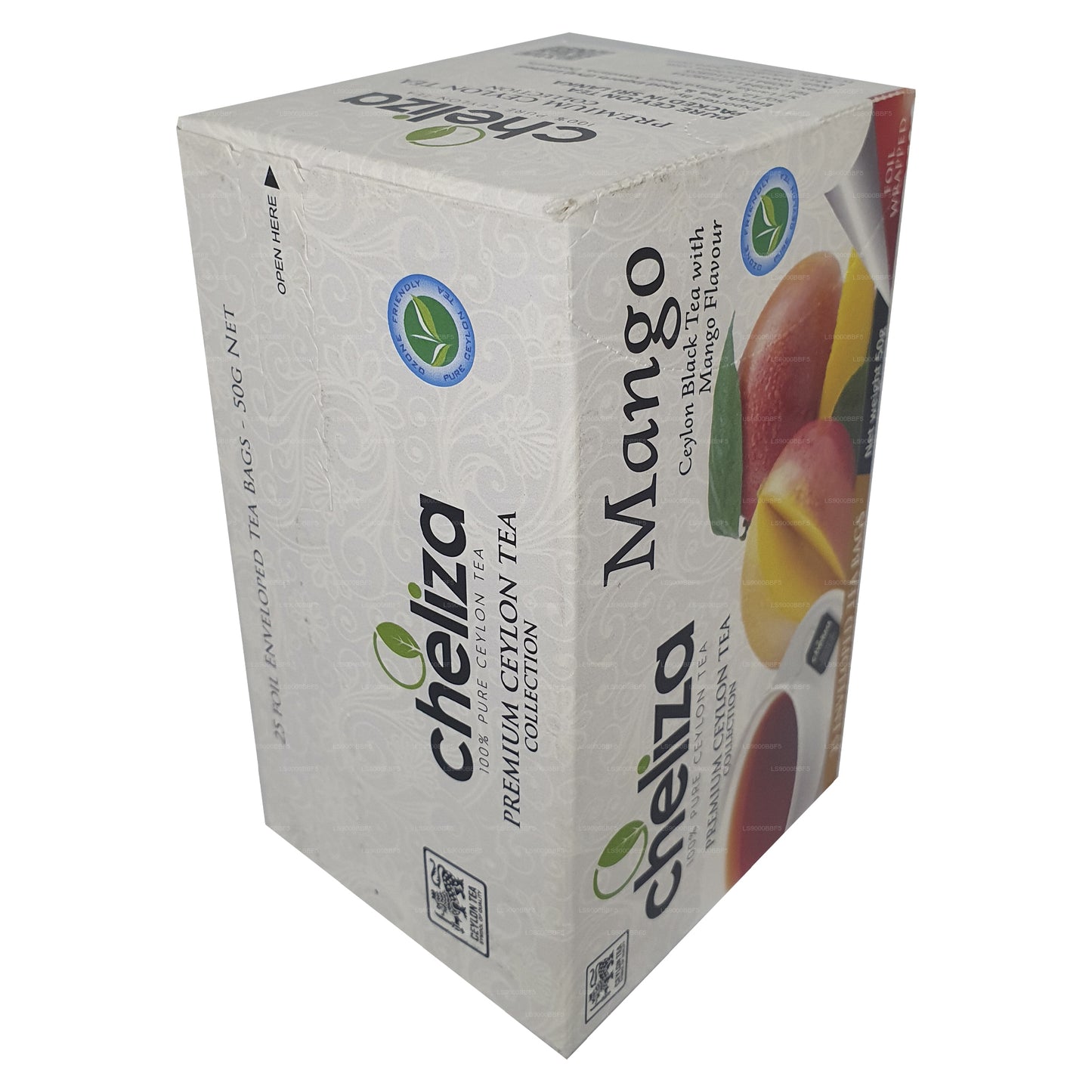 Cheliza Ceylon Schwarztee mit Mangogeschmack (50g) 25 Teebeutel
