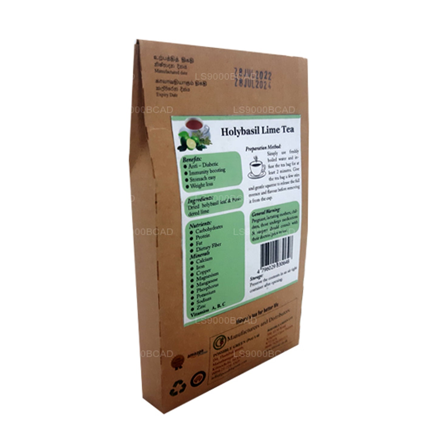 Lifetone Holy Basil Lime Tee (40 g)