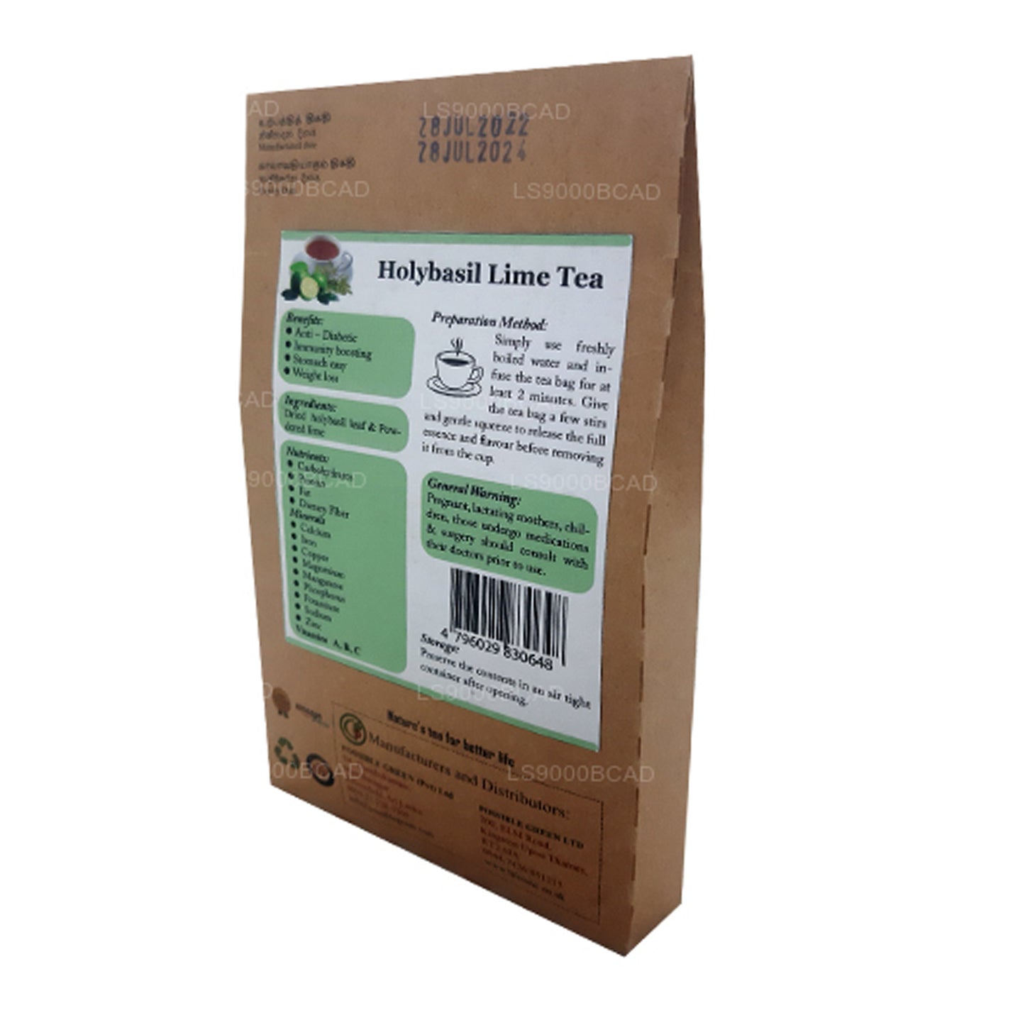 Lifetone Holy Basil Lime Tee (40 g)