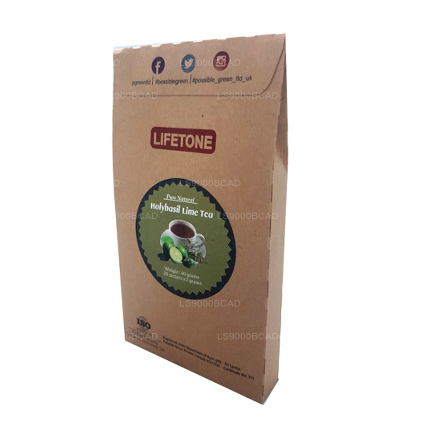 Lifetone Holy Basil Lime Tee (40 g)