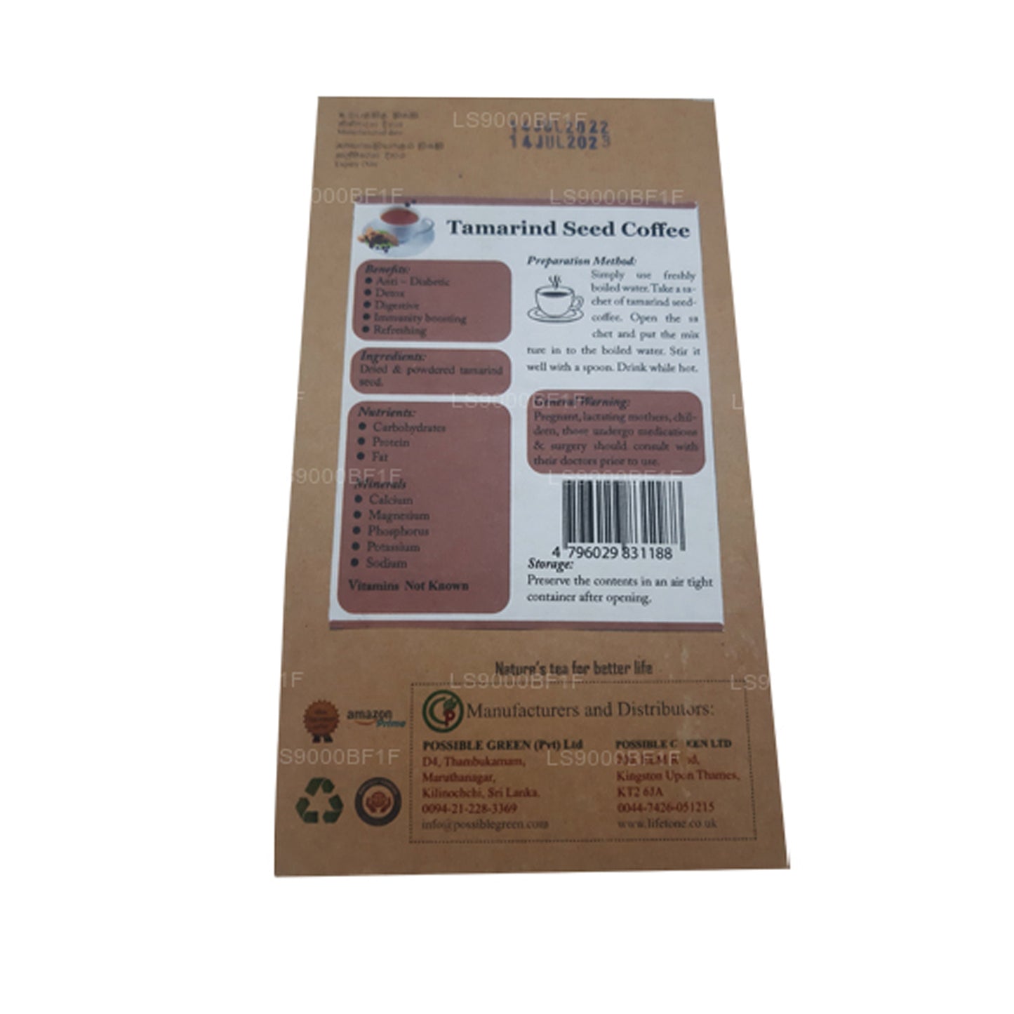 Lifetone Tamarindensamenkaffee (40g)