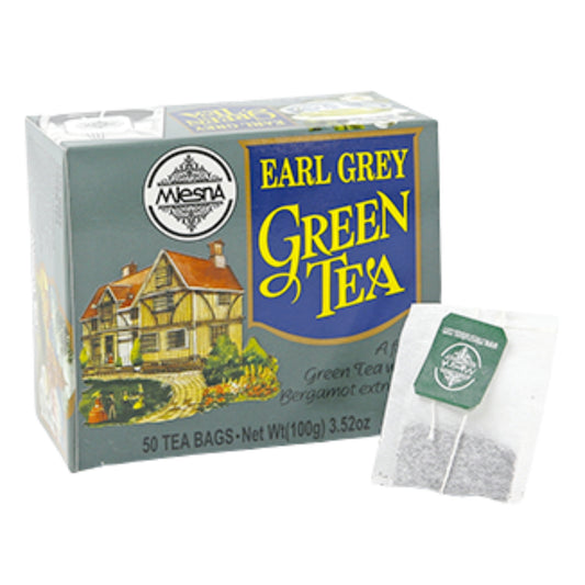 Mlesna Earl Grey Grüner Tee (100 g) 50 Teebeutel