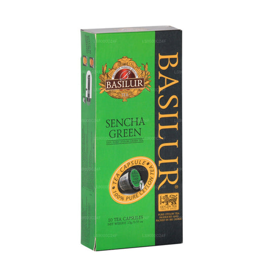 Basilur-Teekapsel-Sencha-Grün-15g-Box-Karton