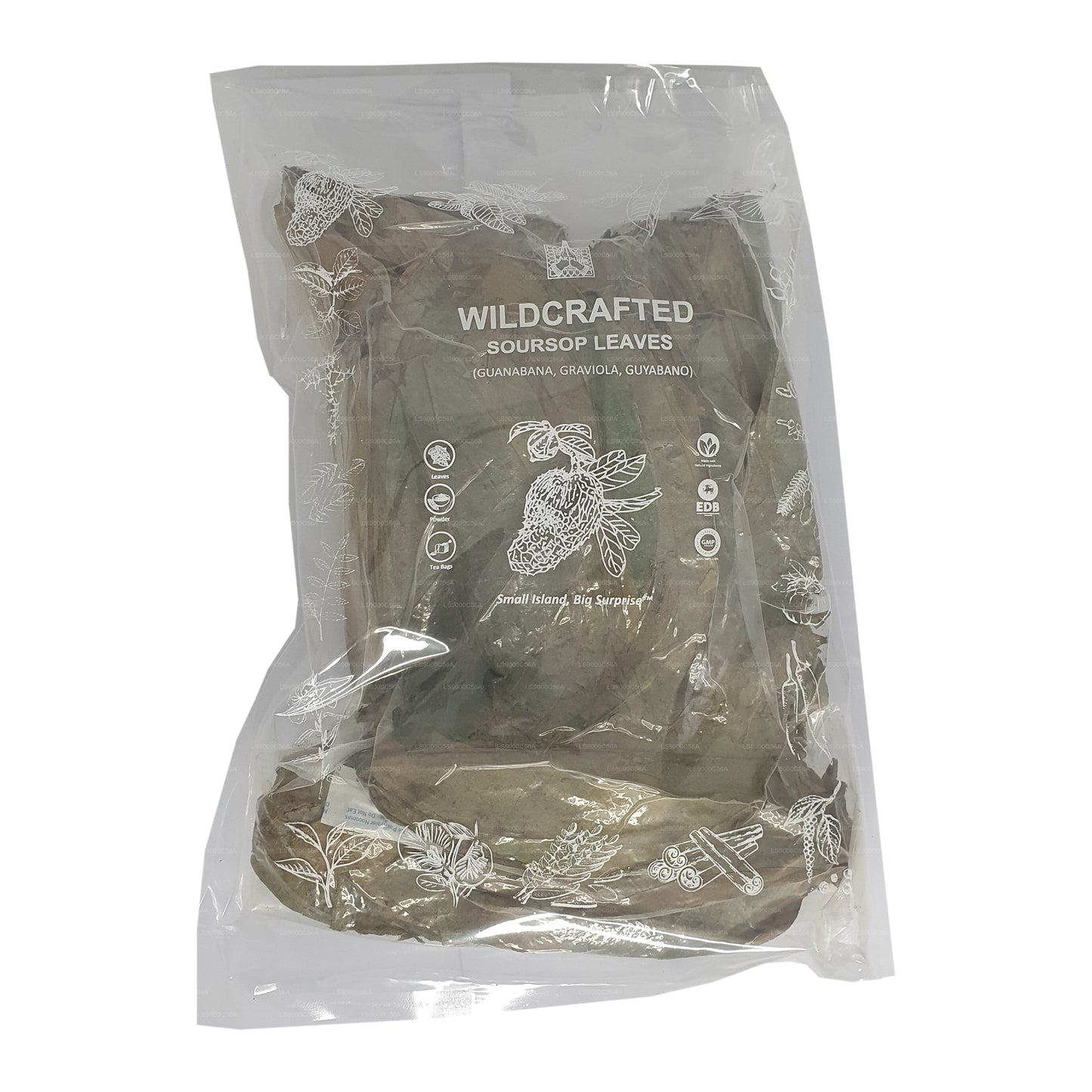 Lakpura® Wild gesammelte Stachelannone (Guanabana, Graviola, Guyabano) – getrocknete Blätter (ganz)