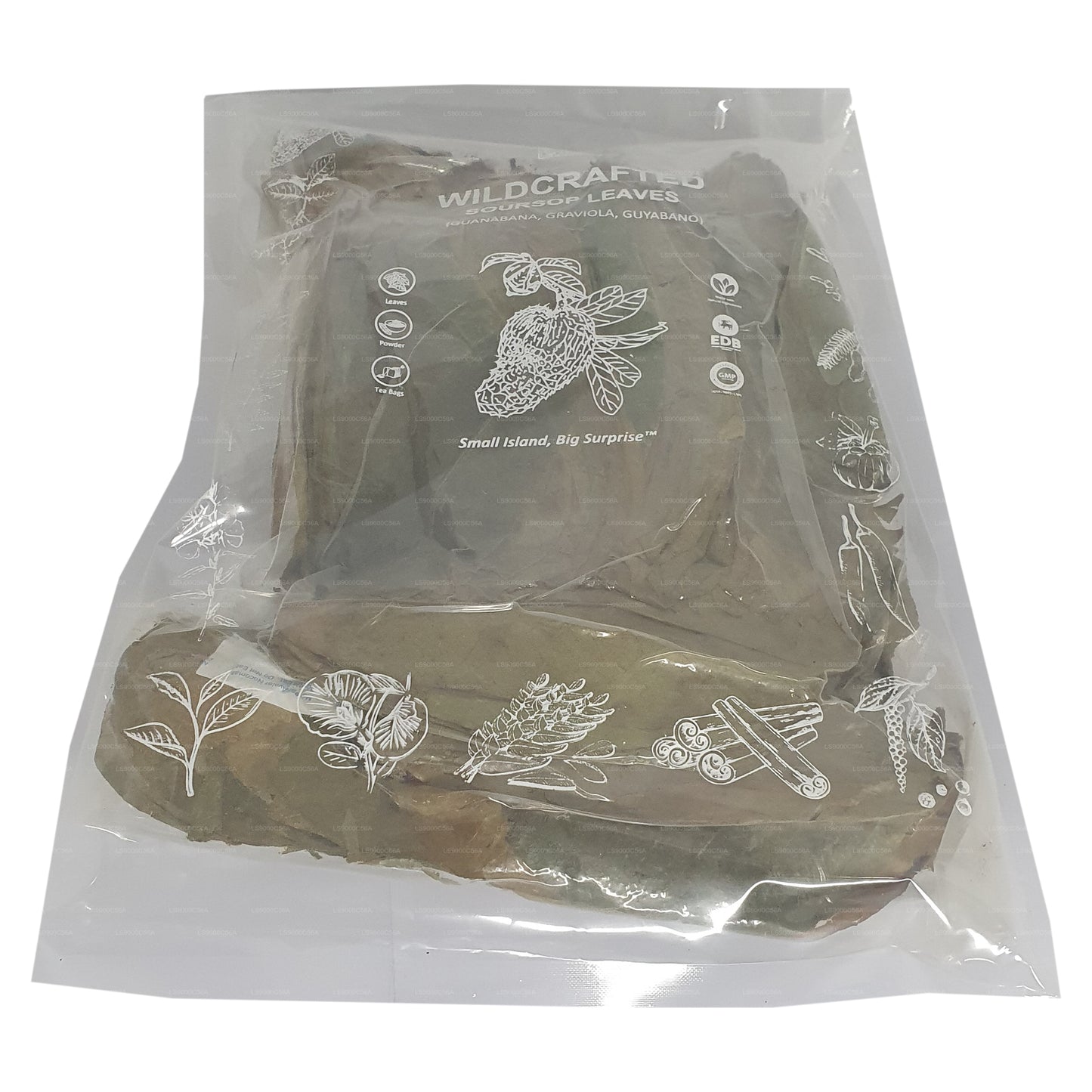 Lakpura® Wild gesammelte Stachelannone (Guanabana, Graviola, Guyabano) – getrocknete Blätter (ganz)