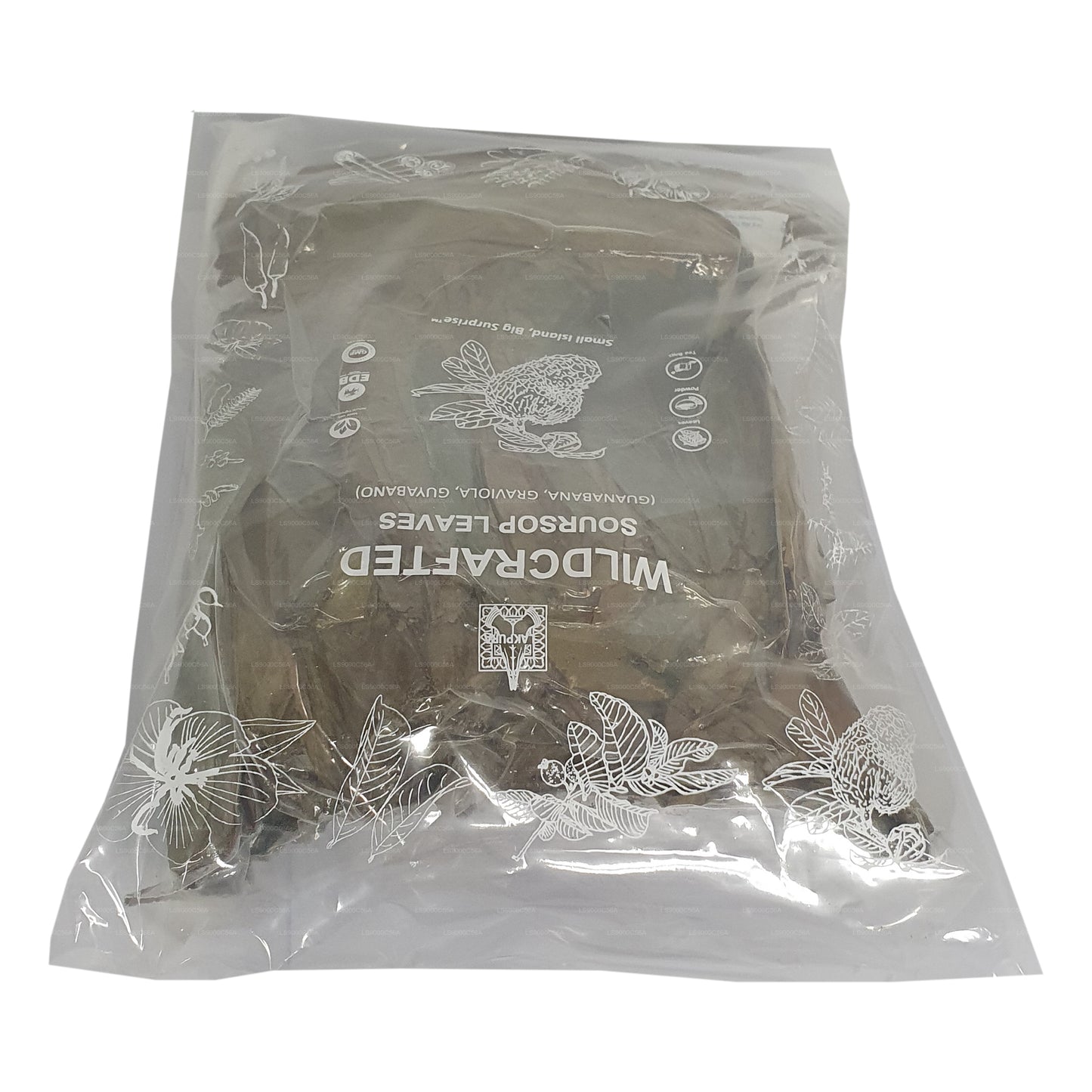 Lakpura® Wild gesammelte Stachelannone (Guanabana, Graviola, Guyabano) – getrocknete Blätter (ganz)