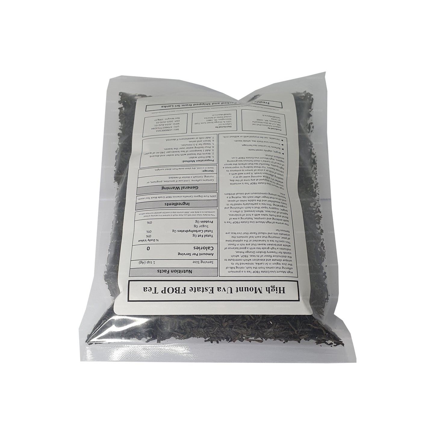 Lakpura® Uva High Mount Uva Estate FBOP Tee (100g)
