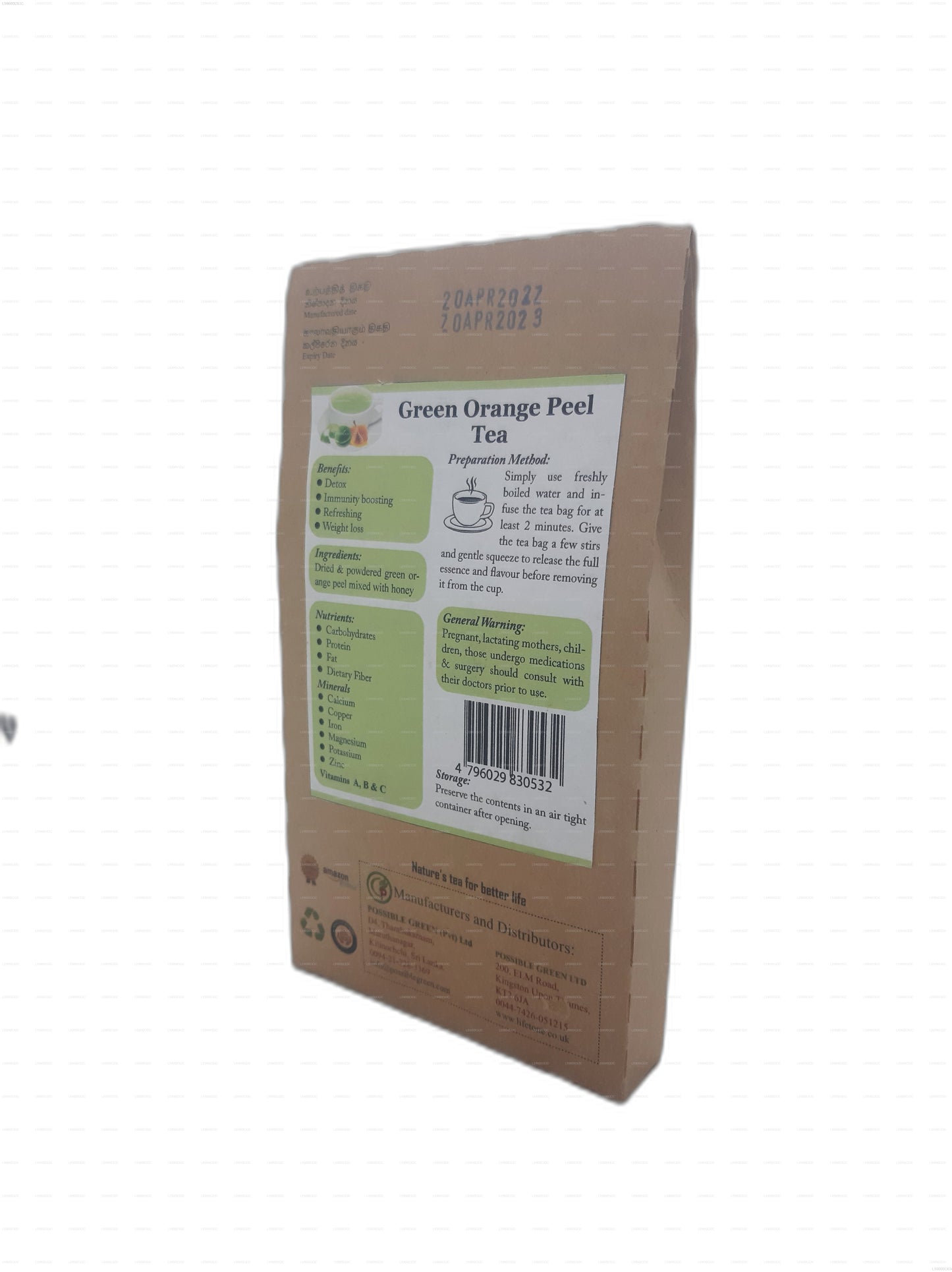 Lifetone Grüner Orangenschalentee (40g)