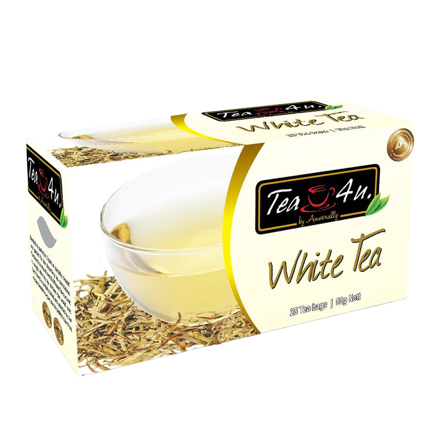 Tea4U Weißer Tee (50g) 25 Teebeutel