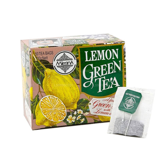 Mlesna Tea Zitrone Grüner Tee (100g) 50 Teebeutel