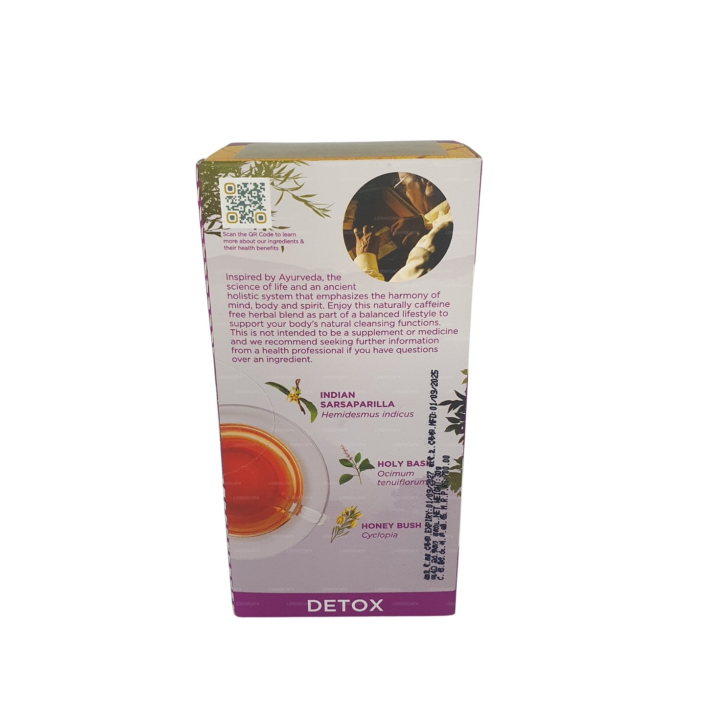 Dilmah Arana Detox Natürlicher Kräutertee (20 Teebeutel ohne Etikett)