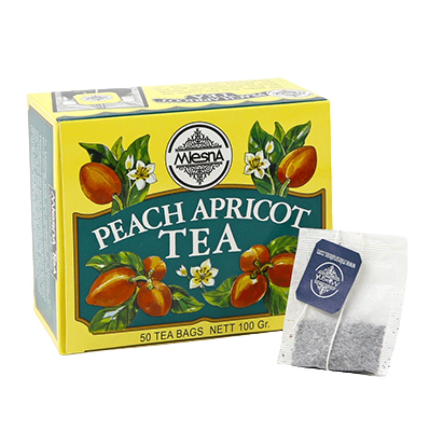 Mlesna Pfirsich Aprikosen Tee (100 g), 50 Teebeutel