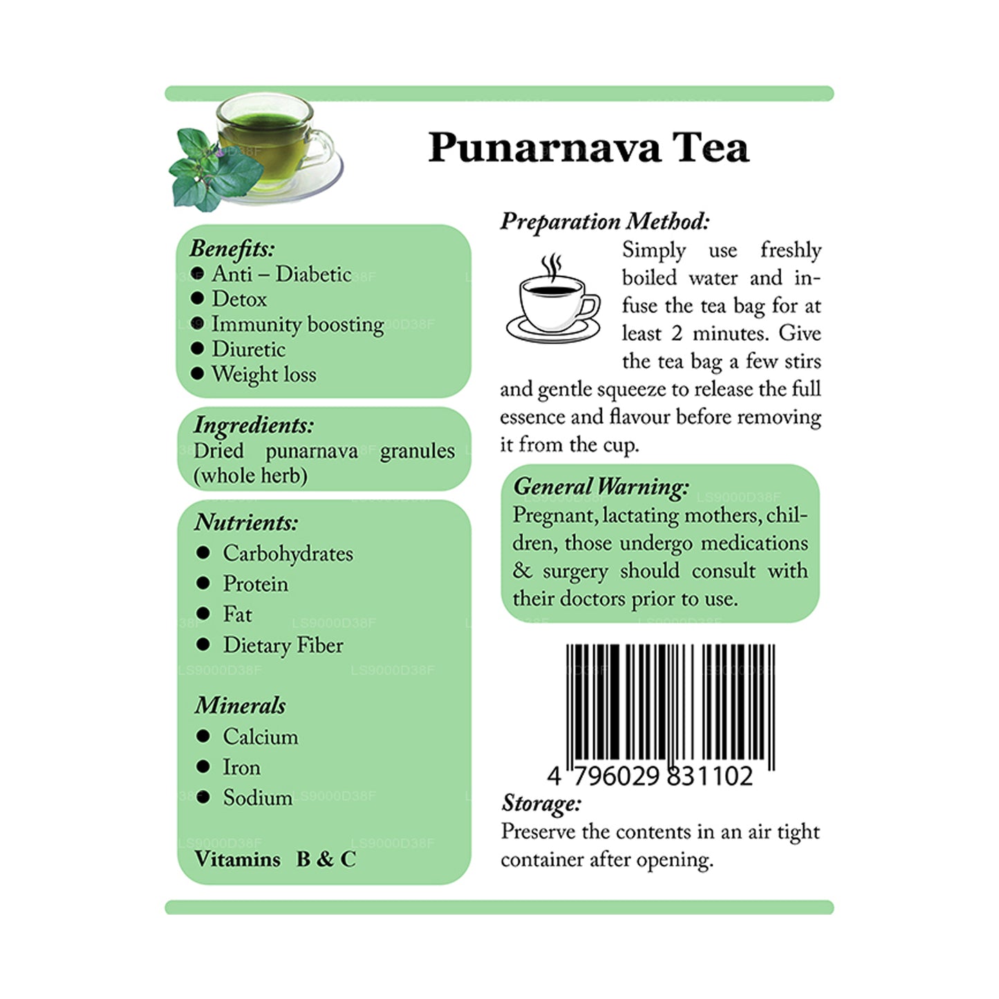 Lifetone Punarnava Tee (30 g)