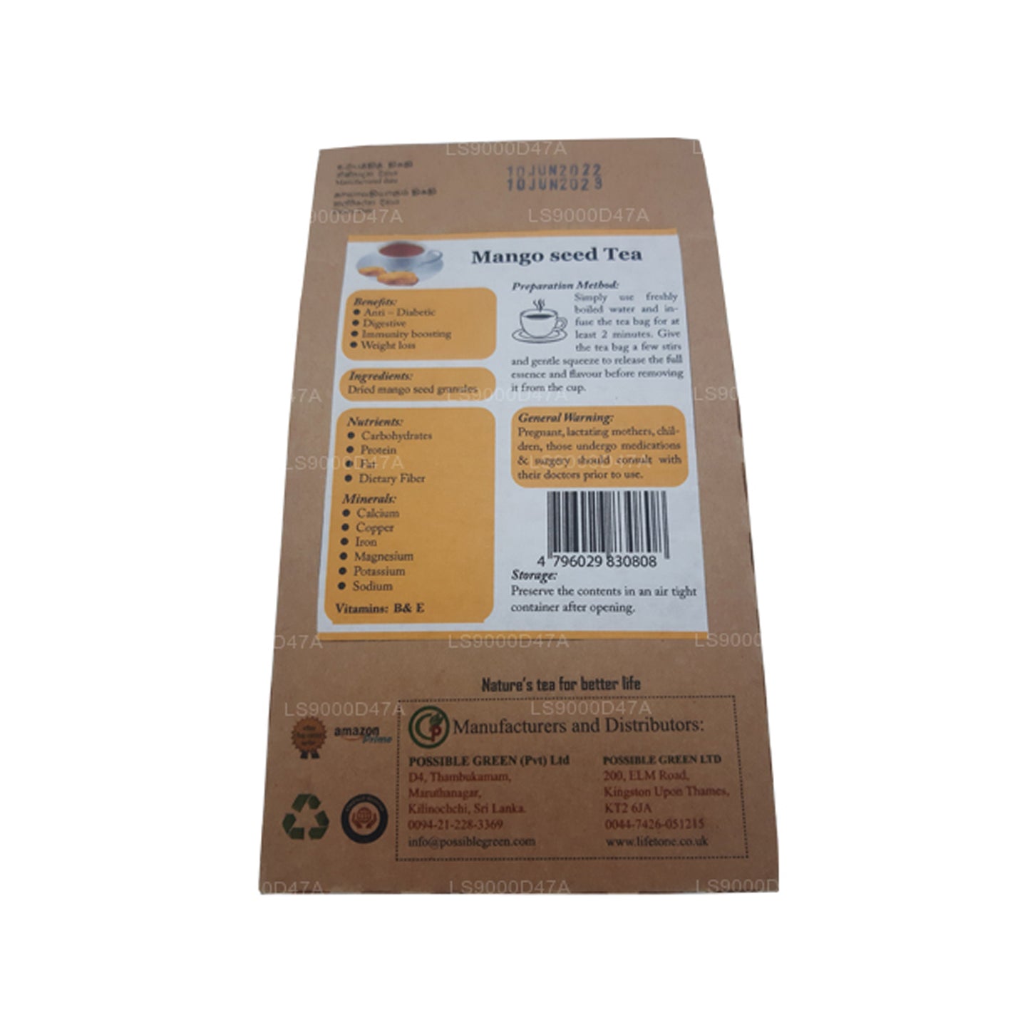 Lifetone Mangokerntee (40g)