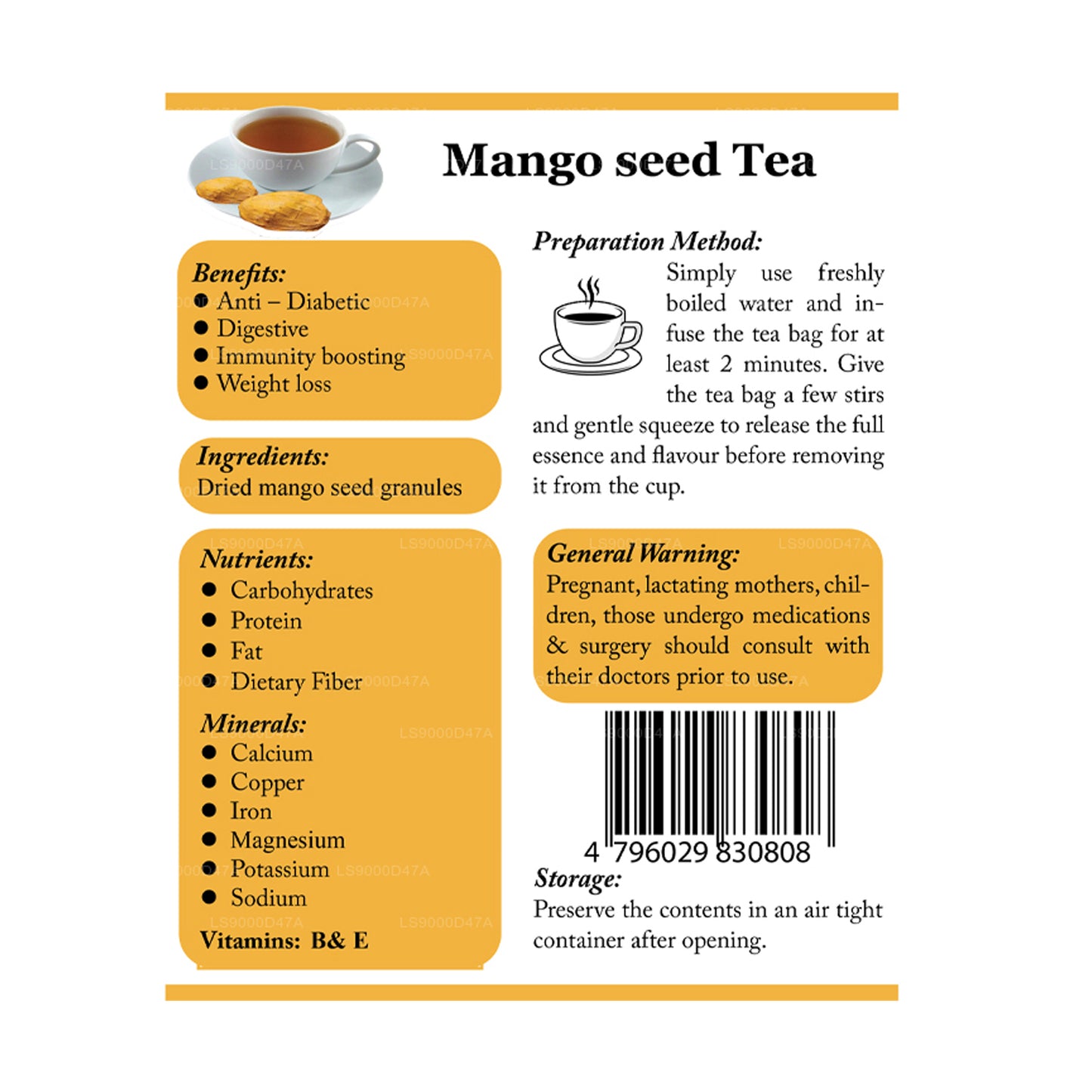 Lifetone Mangokerntee (40g)