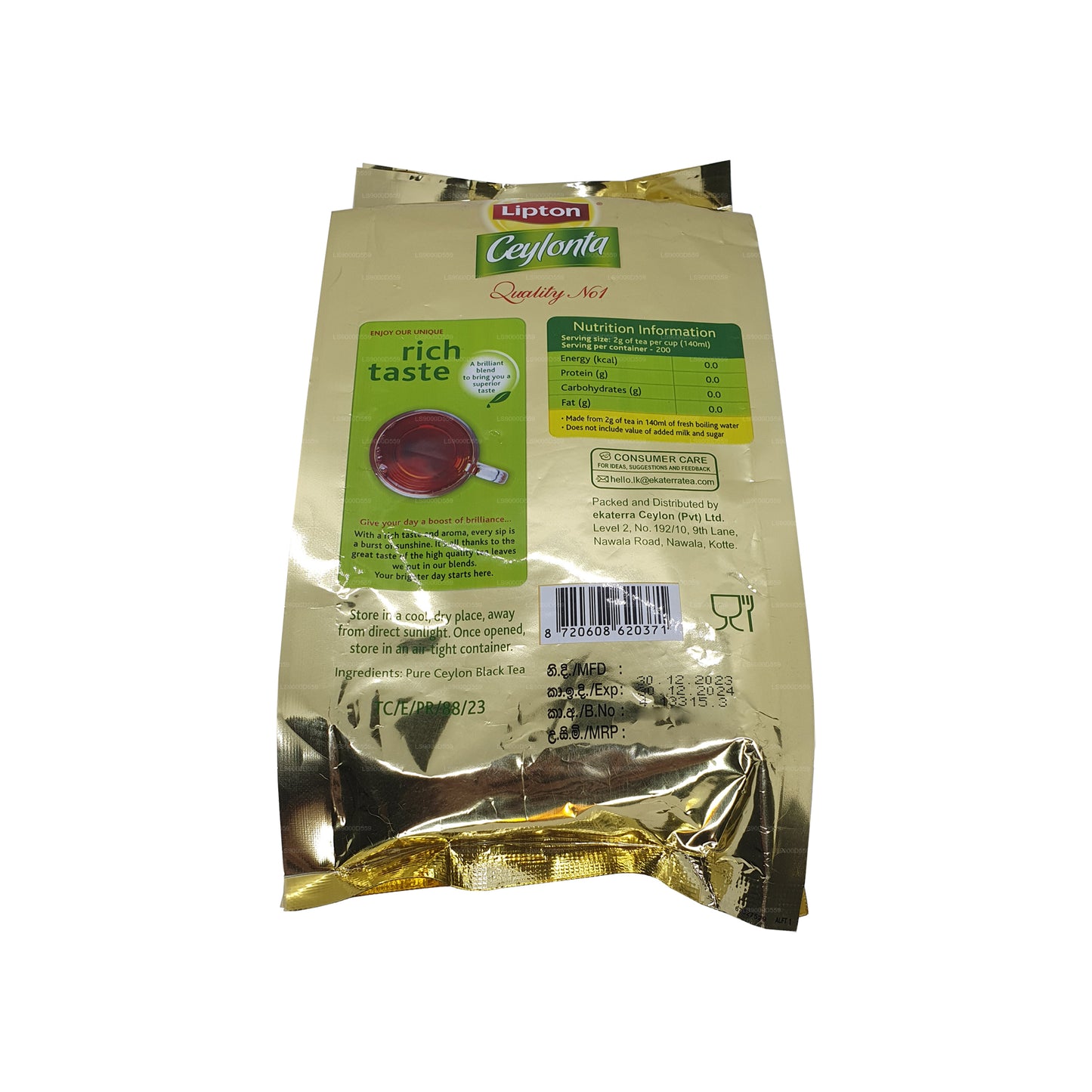 Lipton Ceylonta Schwarztee (400g)