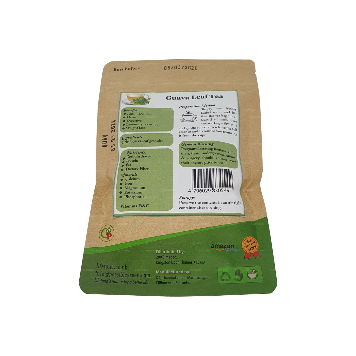 Lifetone Guavenblättertee (30 g)