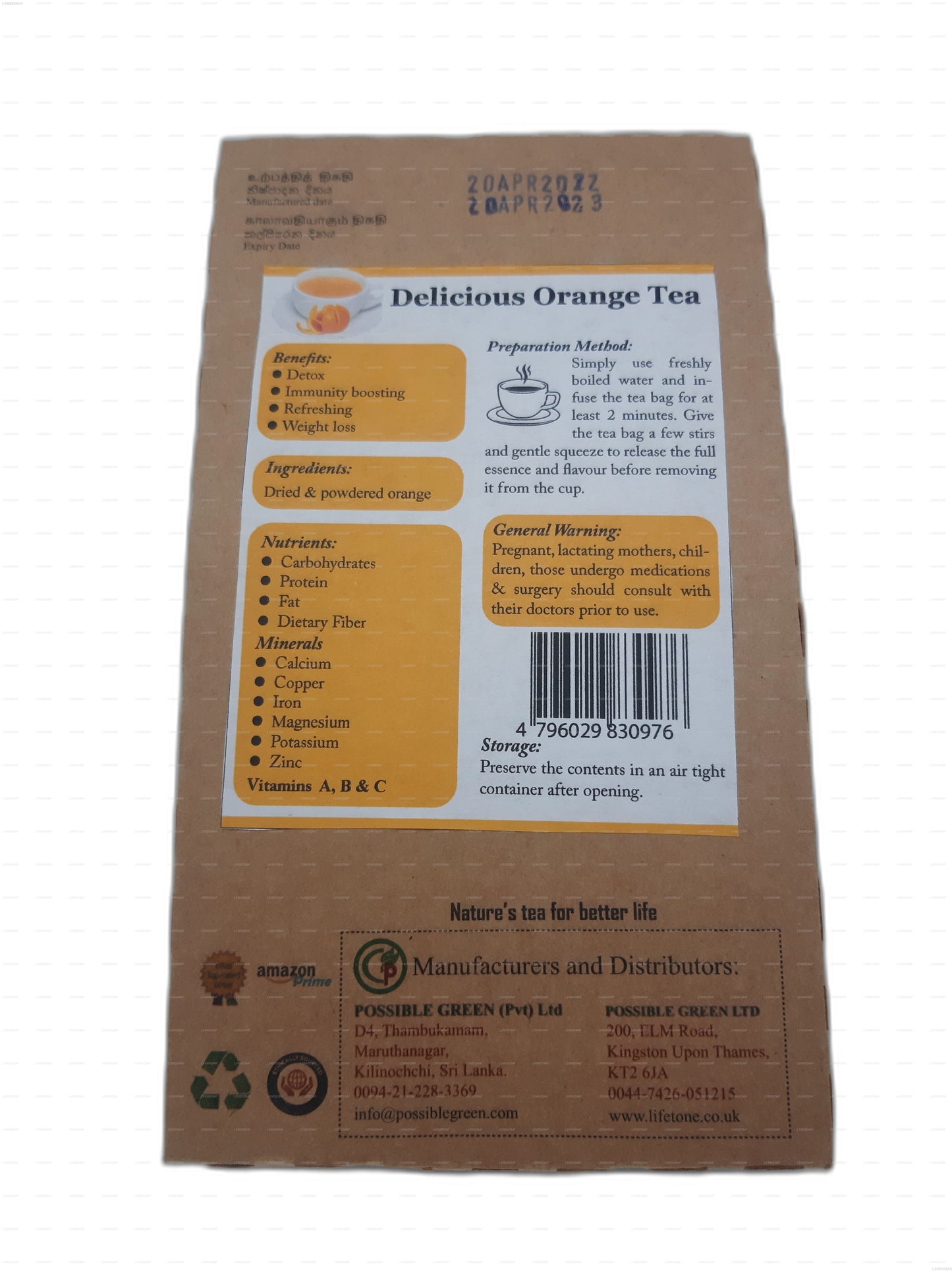 Lifetone Orangentee (40g)