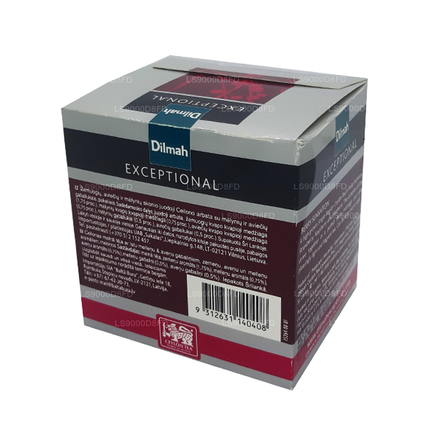 Dilmah Exceptional Berry Sensation Echter Blatttee (40 g) 20 Teebeutel