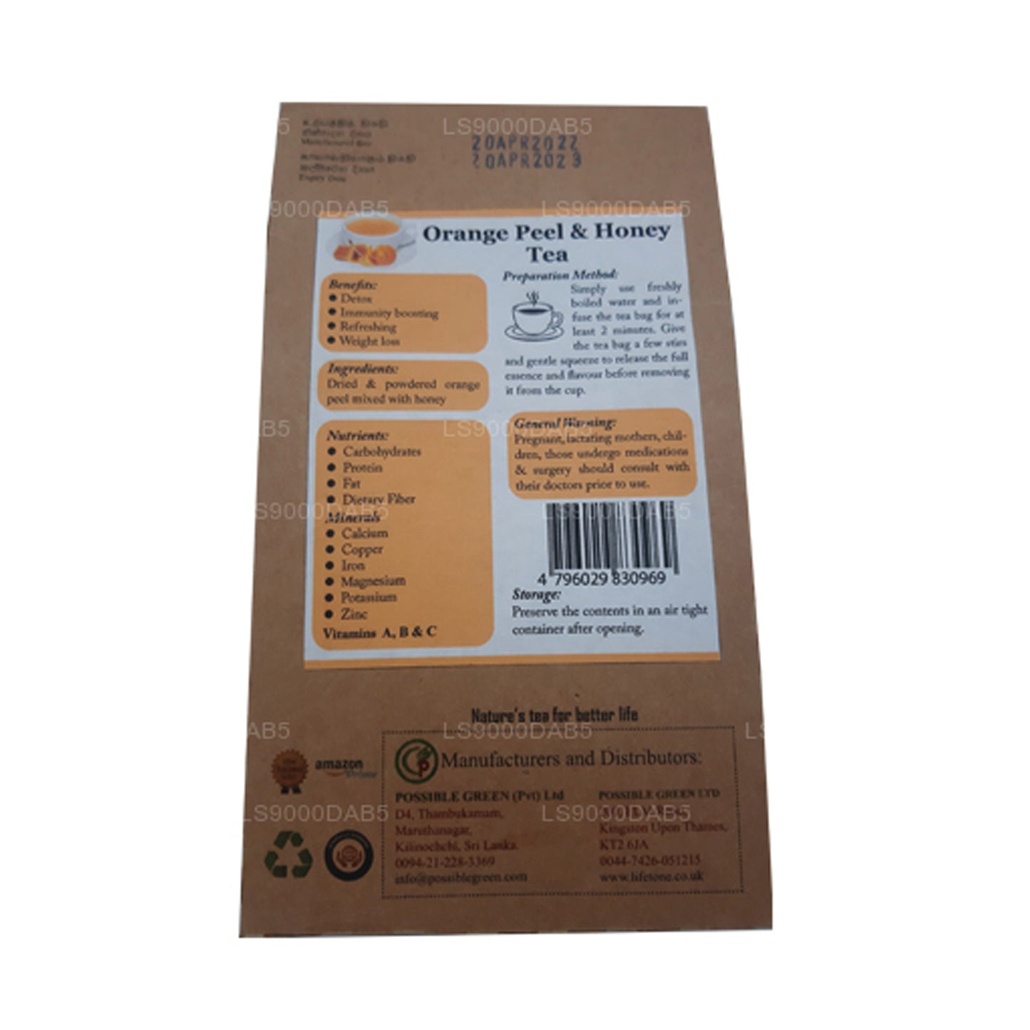 Lifetone Orangenschalentee (40g)