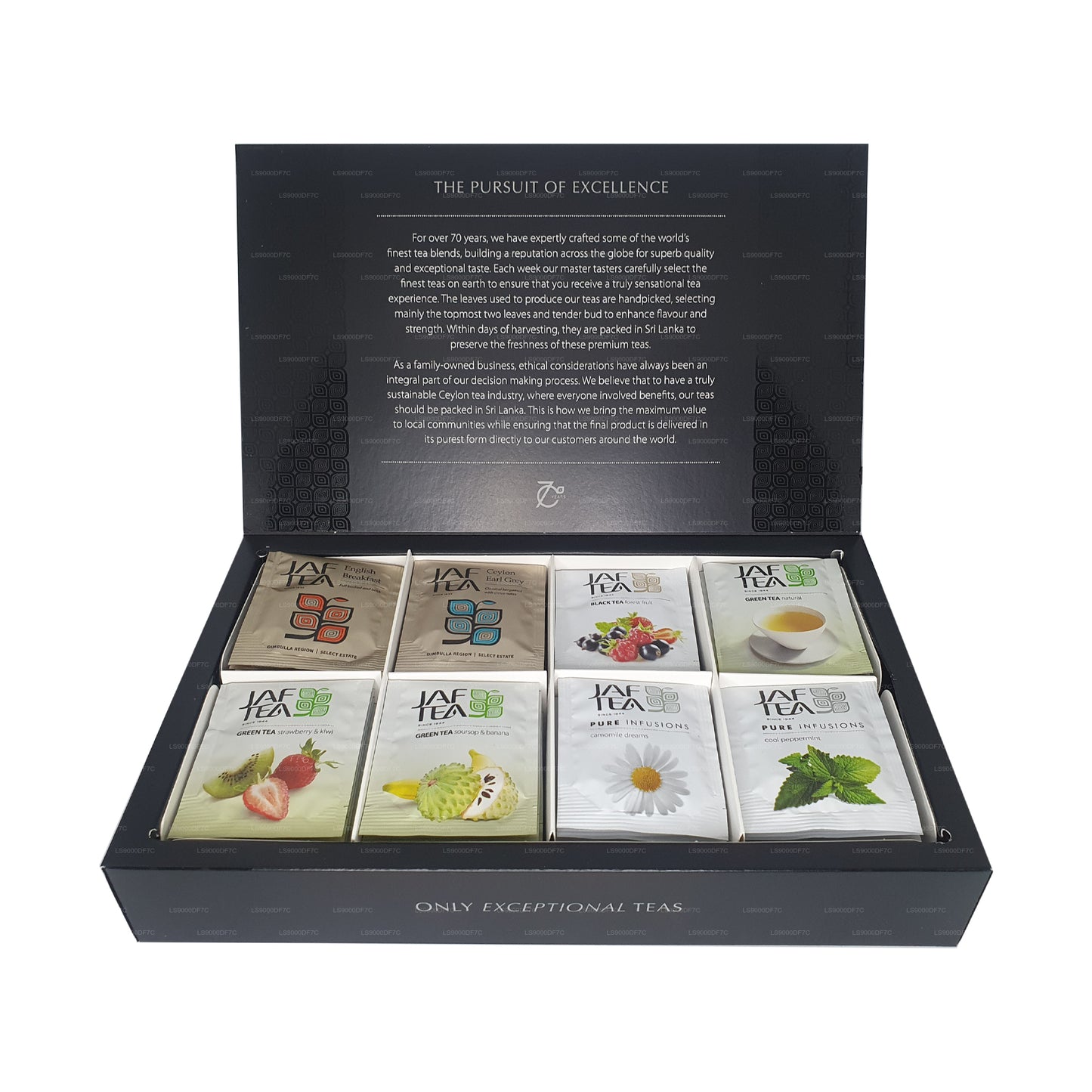 Jaf Tea Pure Teas und Aufgüsse (145 g) 80 Teebeutel
