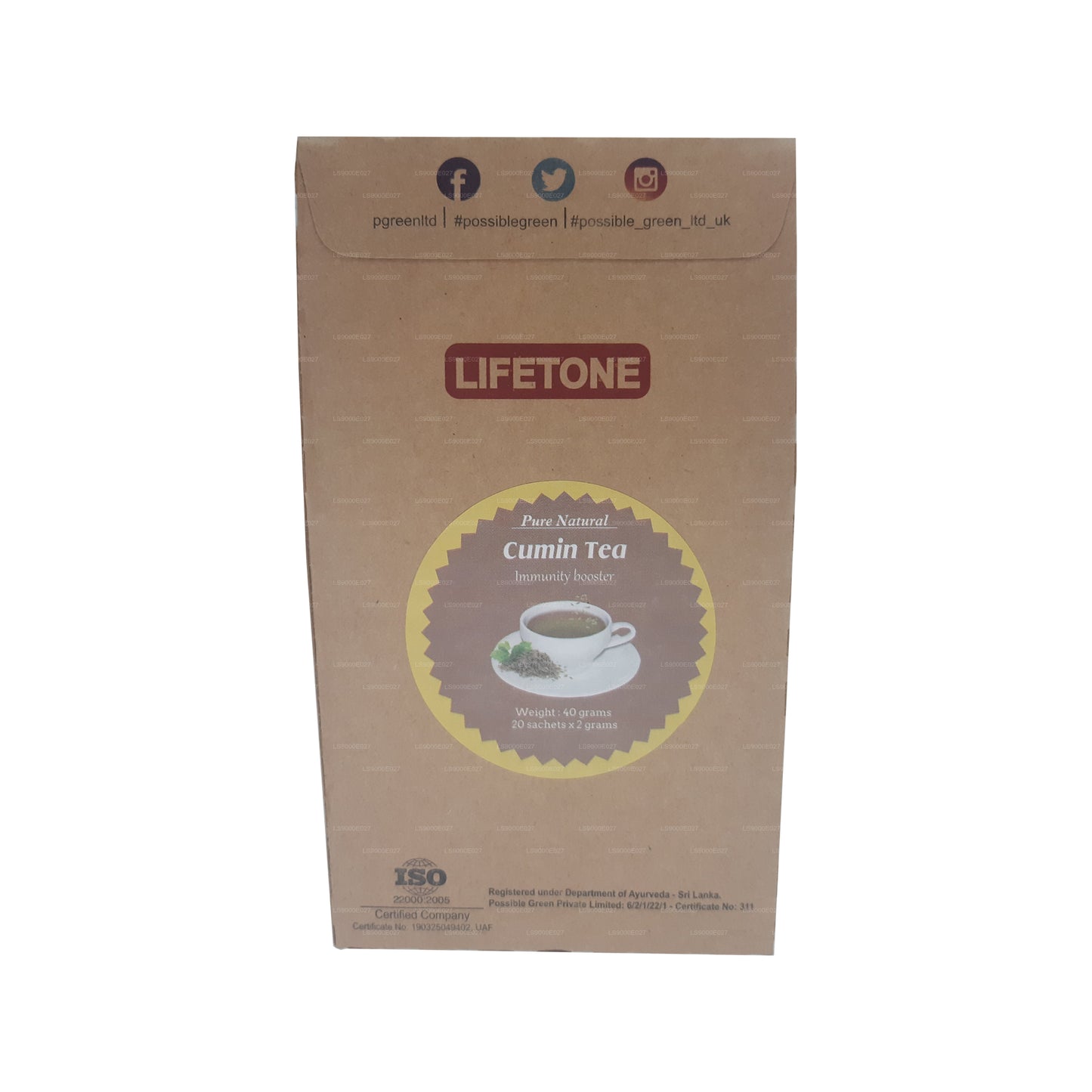 Lifetone Kreuzkümmeltee (40 g) 20 Teebeutel