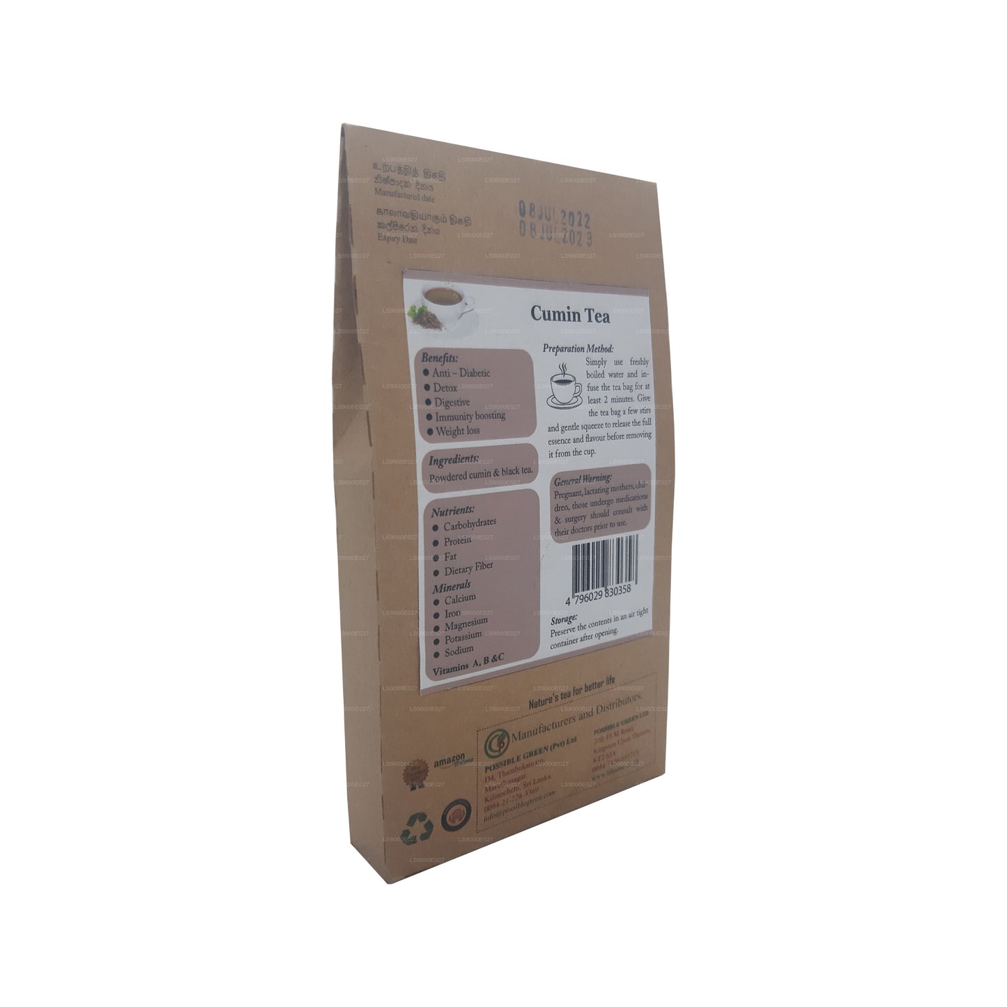 Lifetone Kreuzkümmeltee (40 g) 20 Teebeutel
