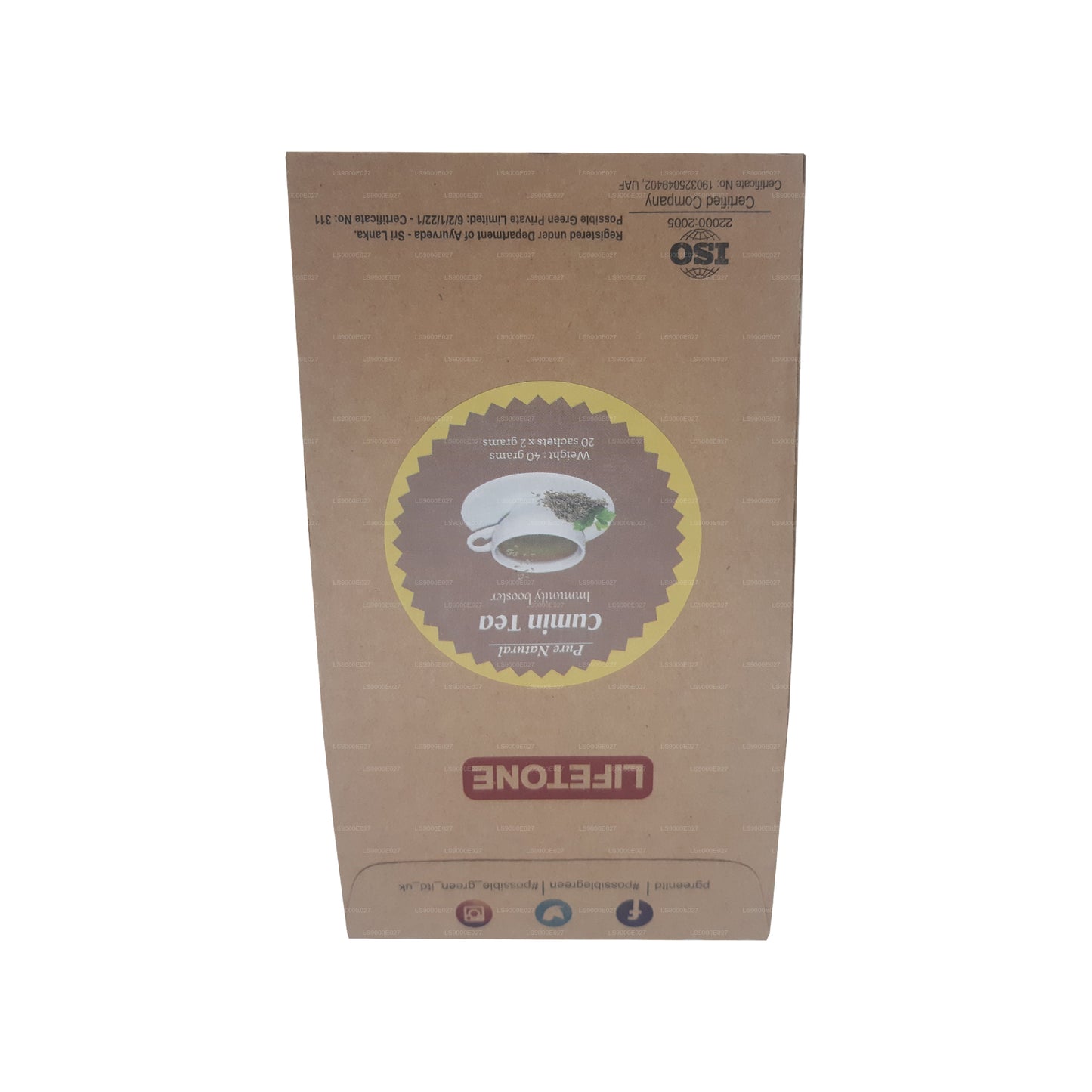 Lifetone Kreuzkümmeltee (40 g) 20 Teebeutel