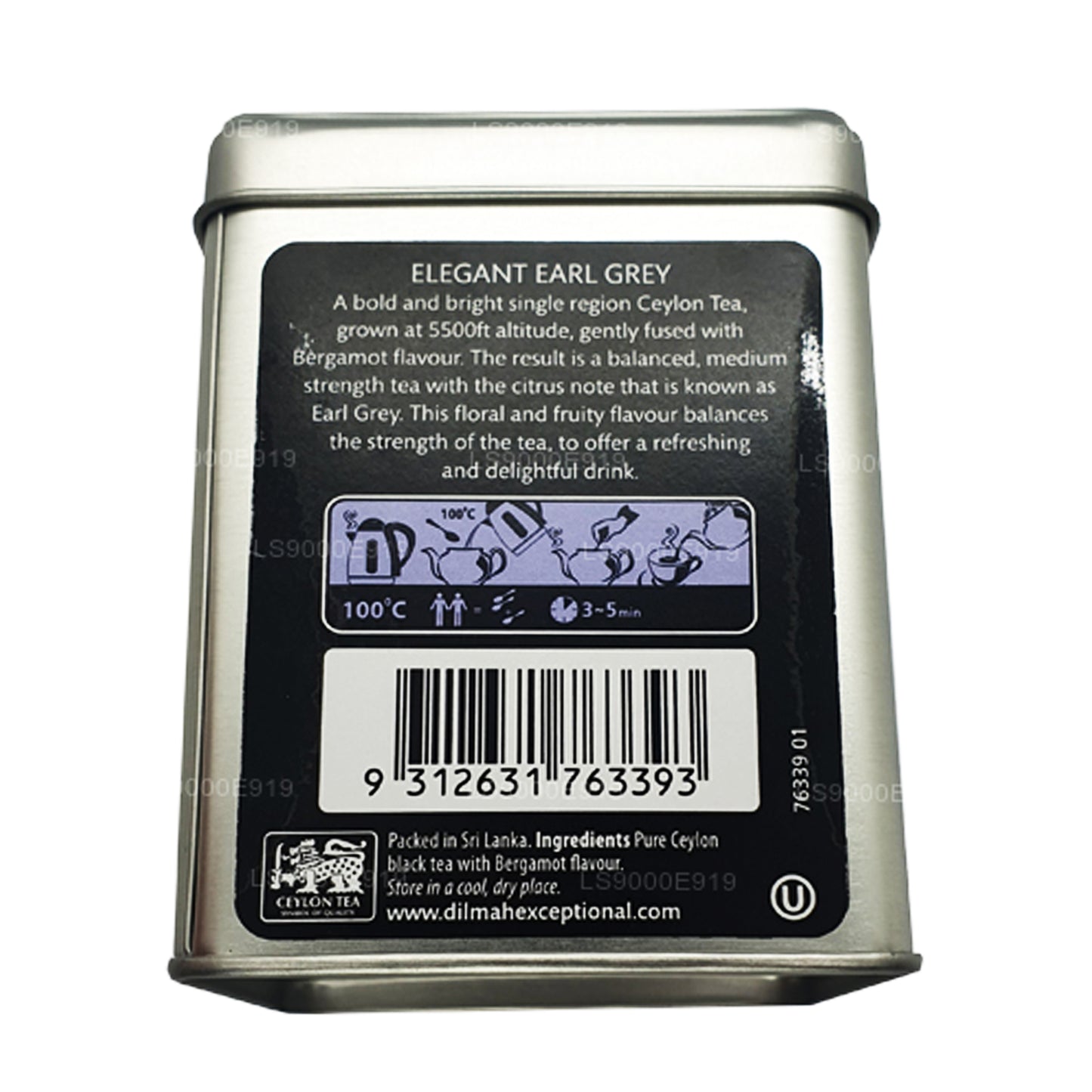 Dilmah Außergewöhnlicher eleganter Earl Grey Echtblatt-Tee (100 g