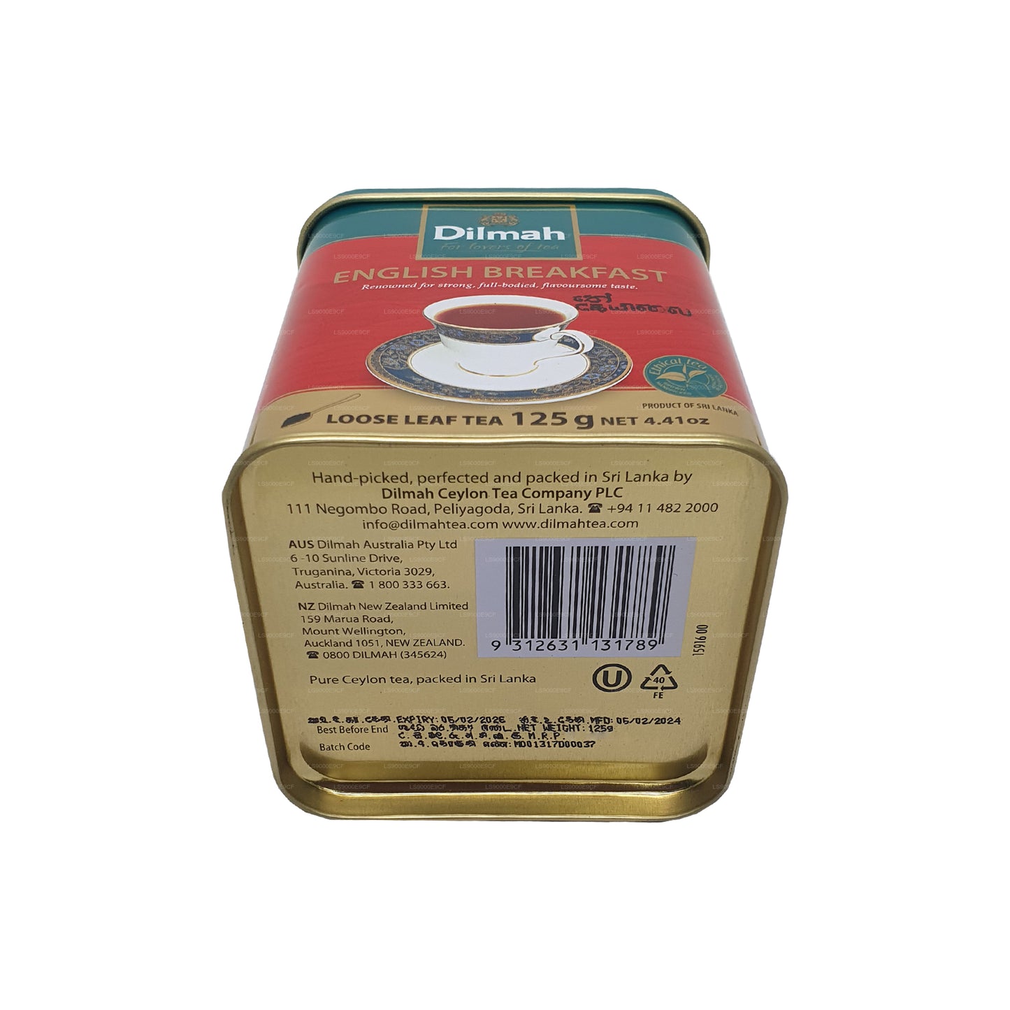 Dilmah English Breakfast Loseblatt-Tee (125 g)