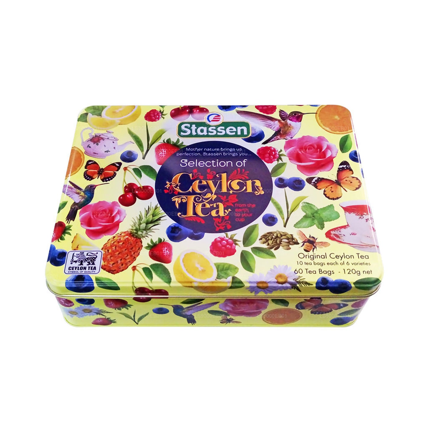 Exklusive Auswahl an Ceylon-Stassen-Tee, Geschenkbox (120 g), 60 Teebeutel