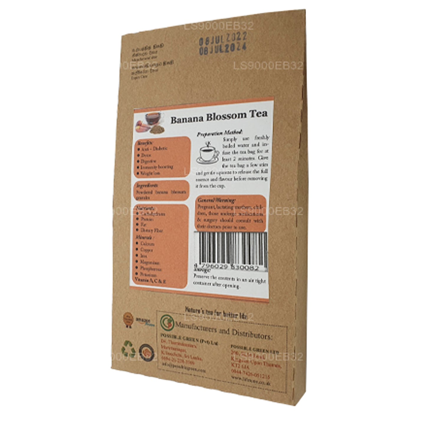 Lifetone Bananenblütentee (40 g)