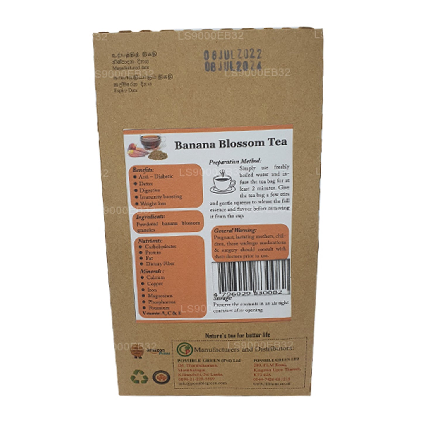 Lifetone Bananenblütentee (40 g)