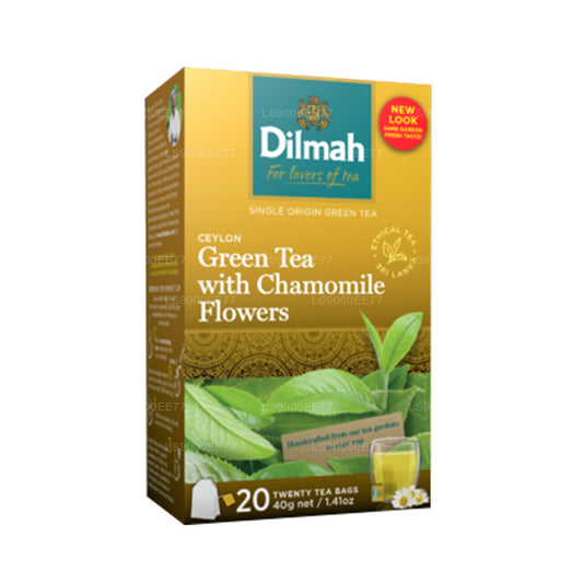 Grüner Tee mit Kamillenblüten (40 g) 20 Teebeutel