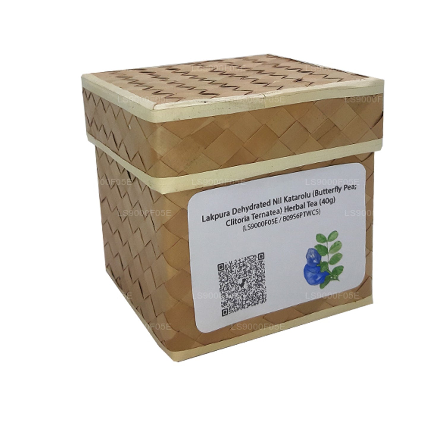 Lakpura Dehydrierter Nil Katarolu (Schmetterlingserbse; Clitoria Ternatea) Kräutertee (40 g)