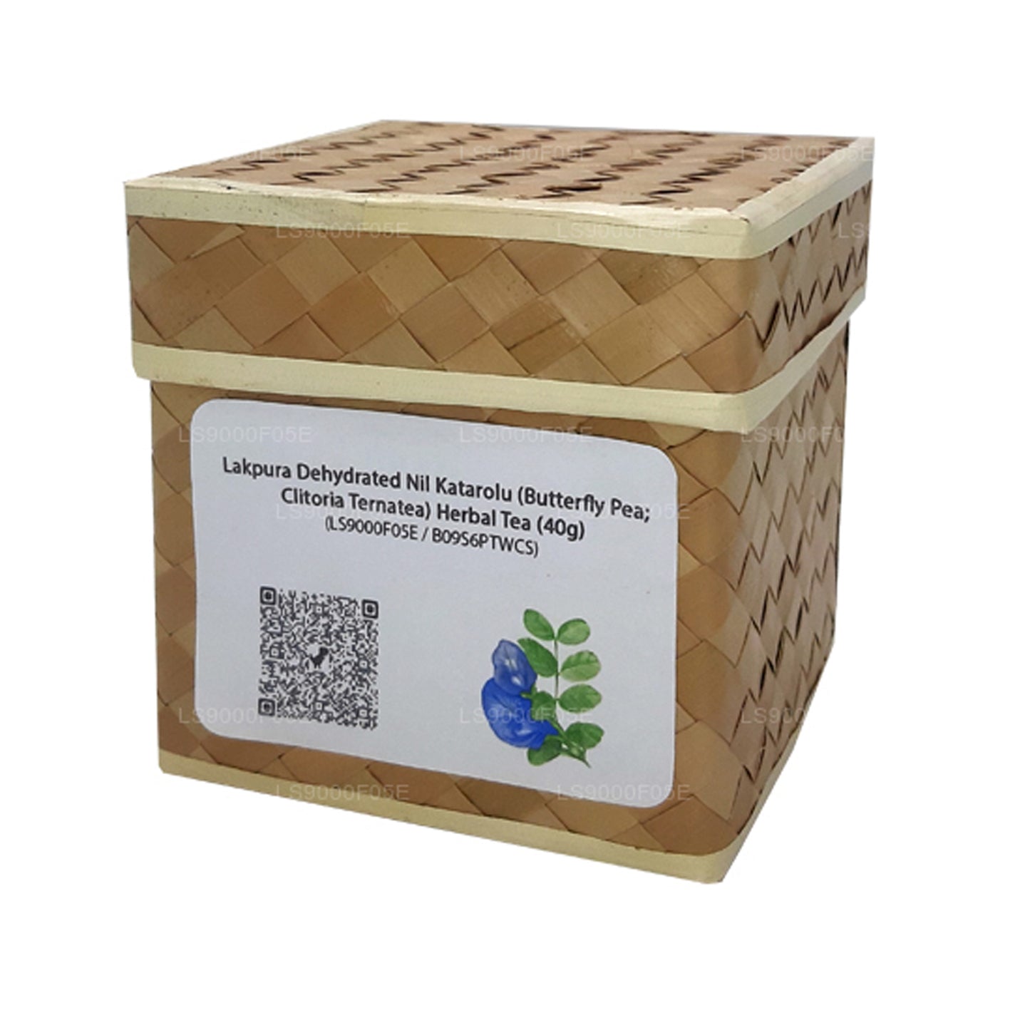Lakpura Dehydrierter Nil Katarolu (Schmetterlingserbse; Clitoria Ternatea) Kräutertee (40 g)
