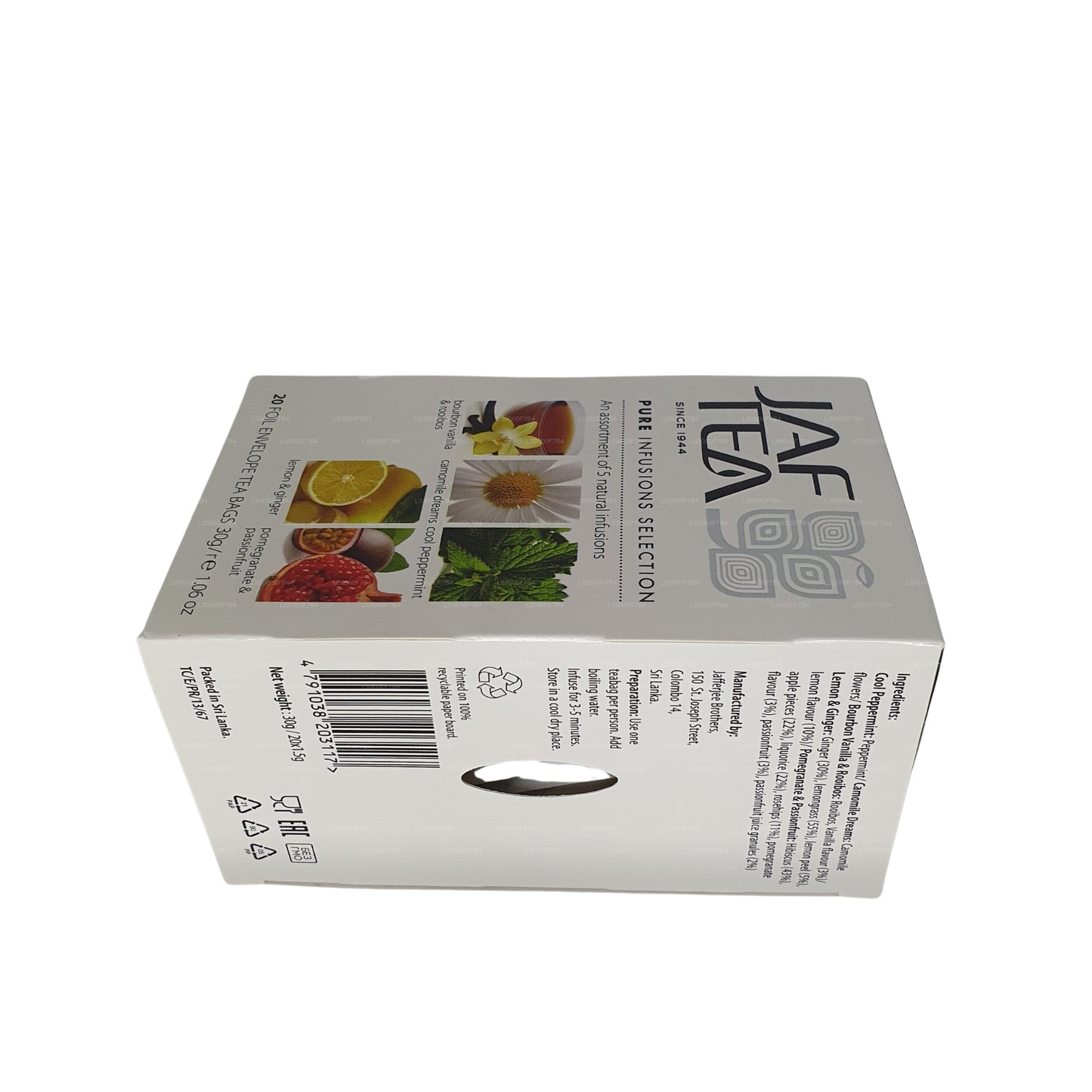 Jaf Tea Pure Infusions Auswahl Folienumschlag-Teebeutel (30 g)