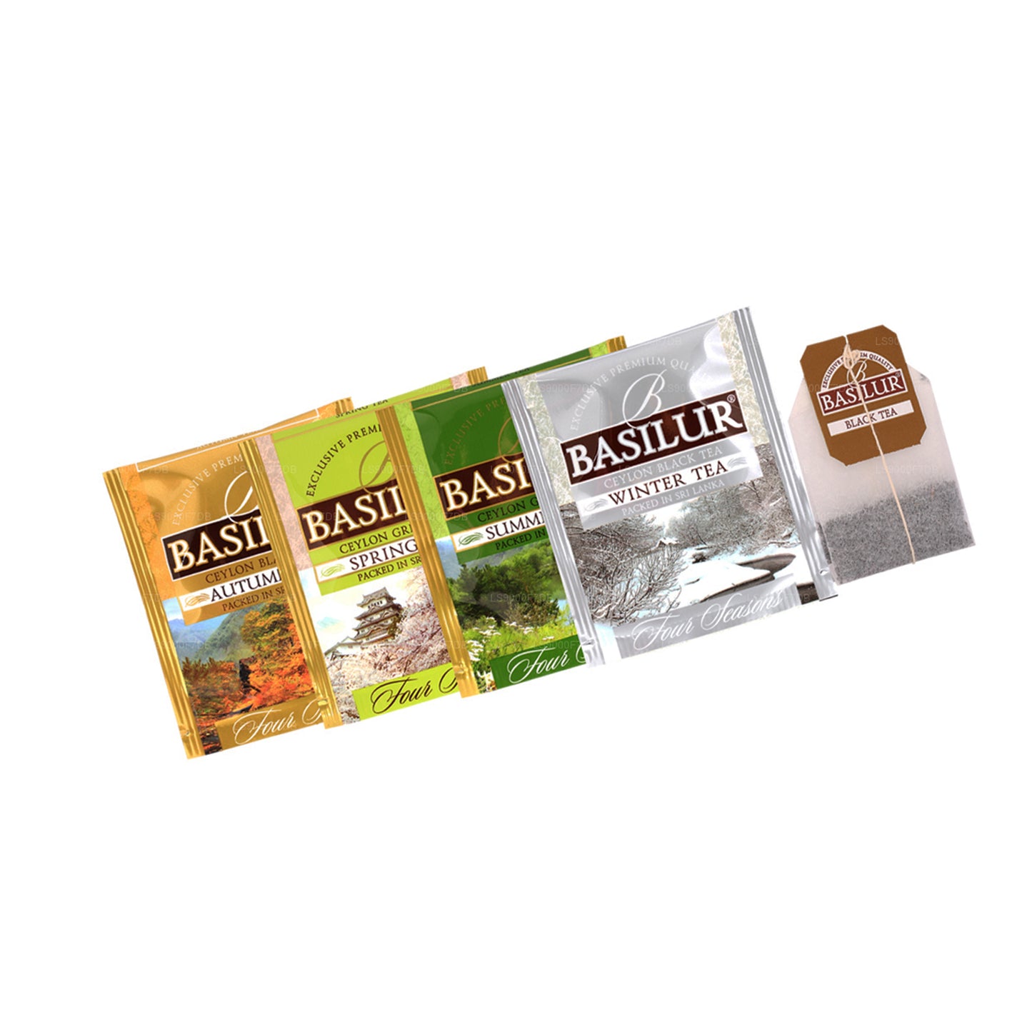 Basilur „Four Seasons Assorted“ (70 g) 40 umhüllte Teebeutel