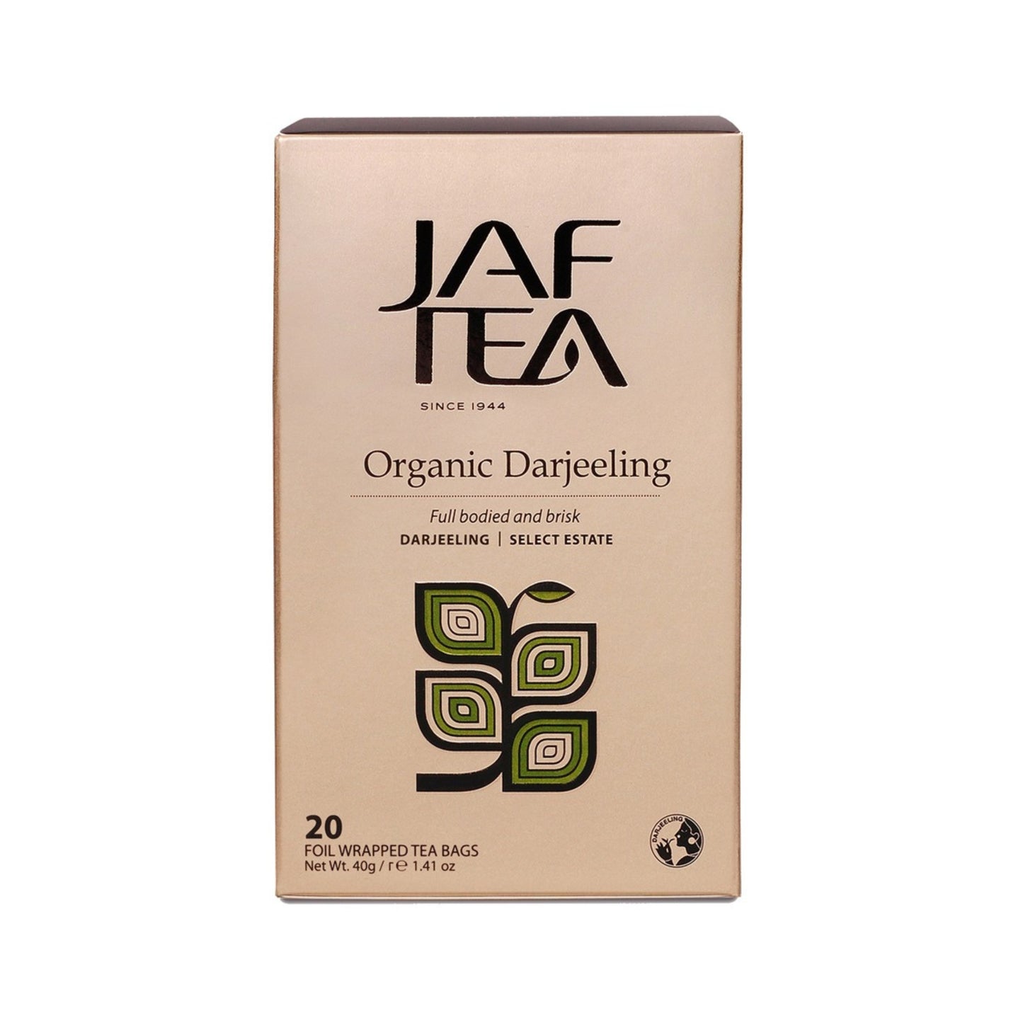 Jaf Tea Bio Darjeeling (40 g) 20 folienverpackte Teebeutel