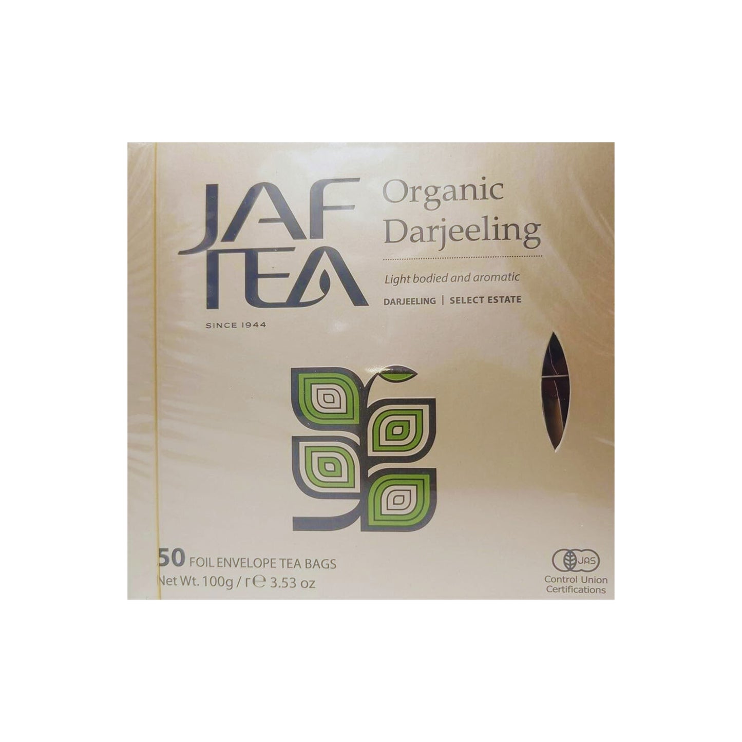 Jaf Tea Bio Darjeeling (100 g) 50 Folienumschlag-Teebeutel