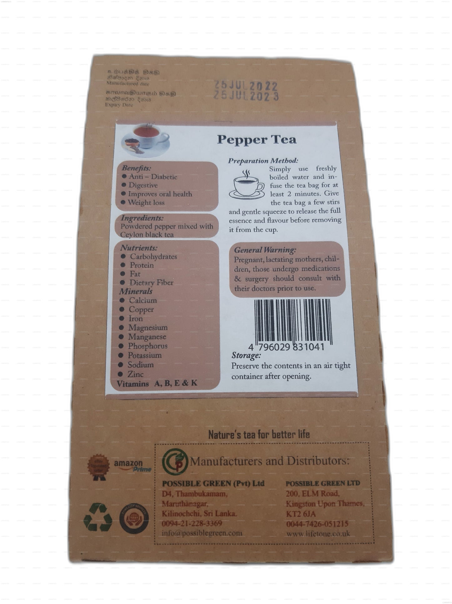 Lifetone Pfeffertee (40g)