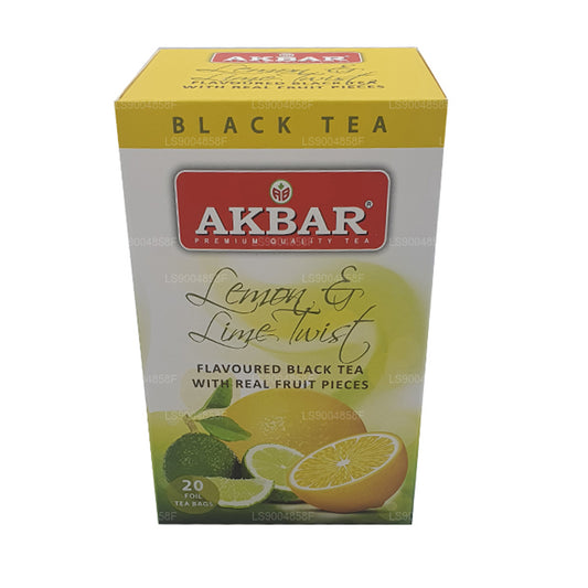 Akbar Zitronen- und Limetten-Twist-Tee (40 g) 20 Teebeutel