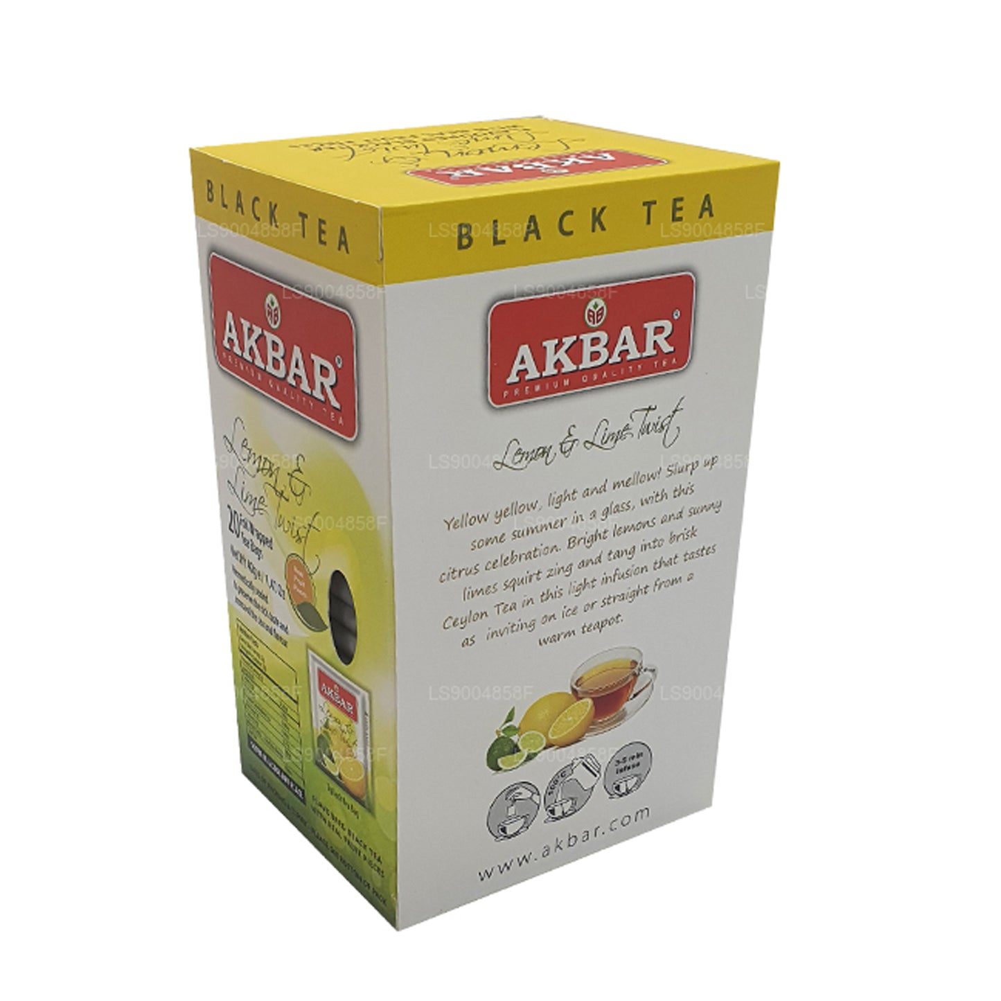 Akbar Zitronen- und Limetten-Twist-Tee (40 g) 20 Teebeutel