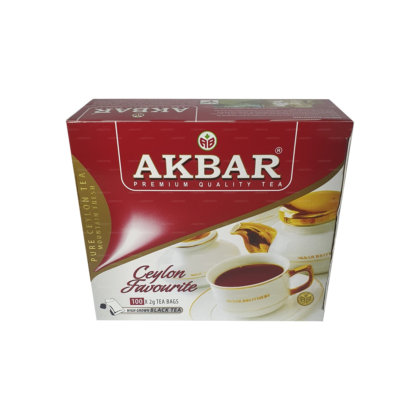 Akbar Ceylon Premium Reiner Schwarztee (200g) 100 Teebeutel