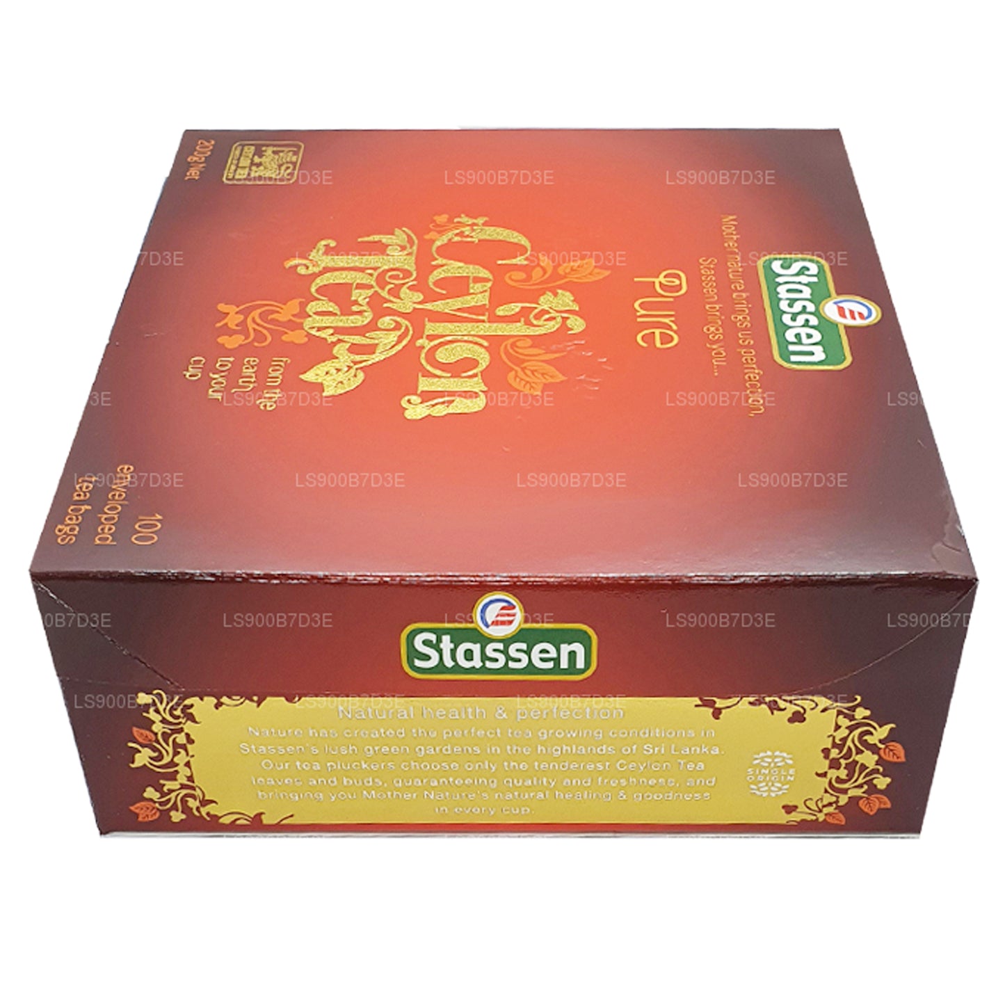 Stassen Pure Ceylon Schwarztee (200 g) 100 Teebeutel