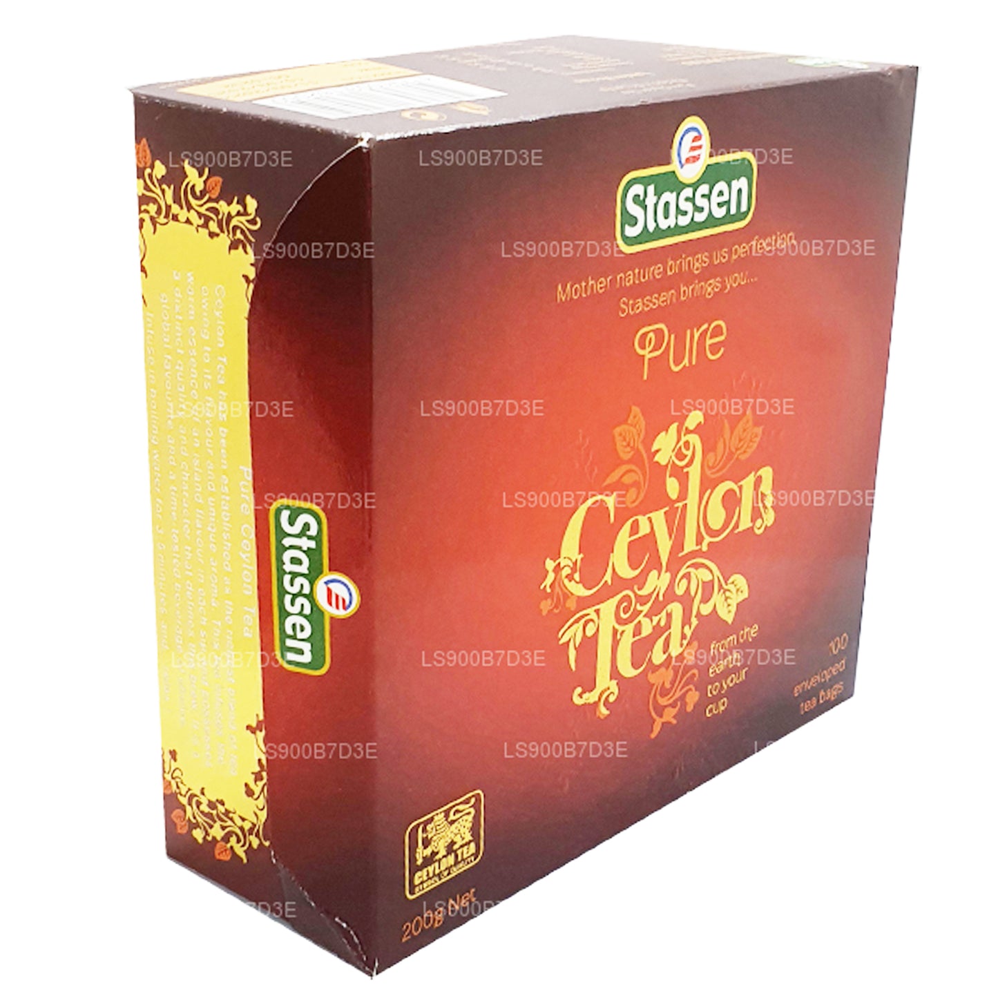 Stassen Pure Ceylon Schwarztee (200 g) 100 Teebeutel