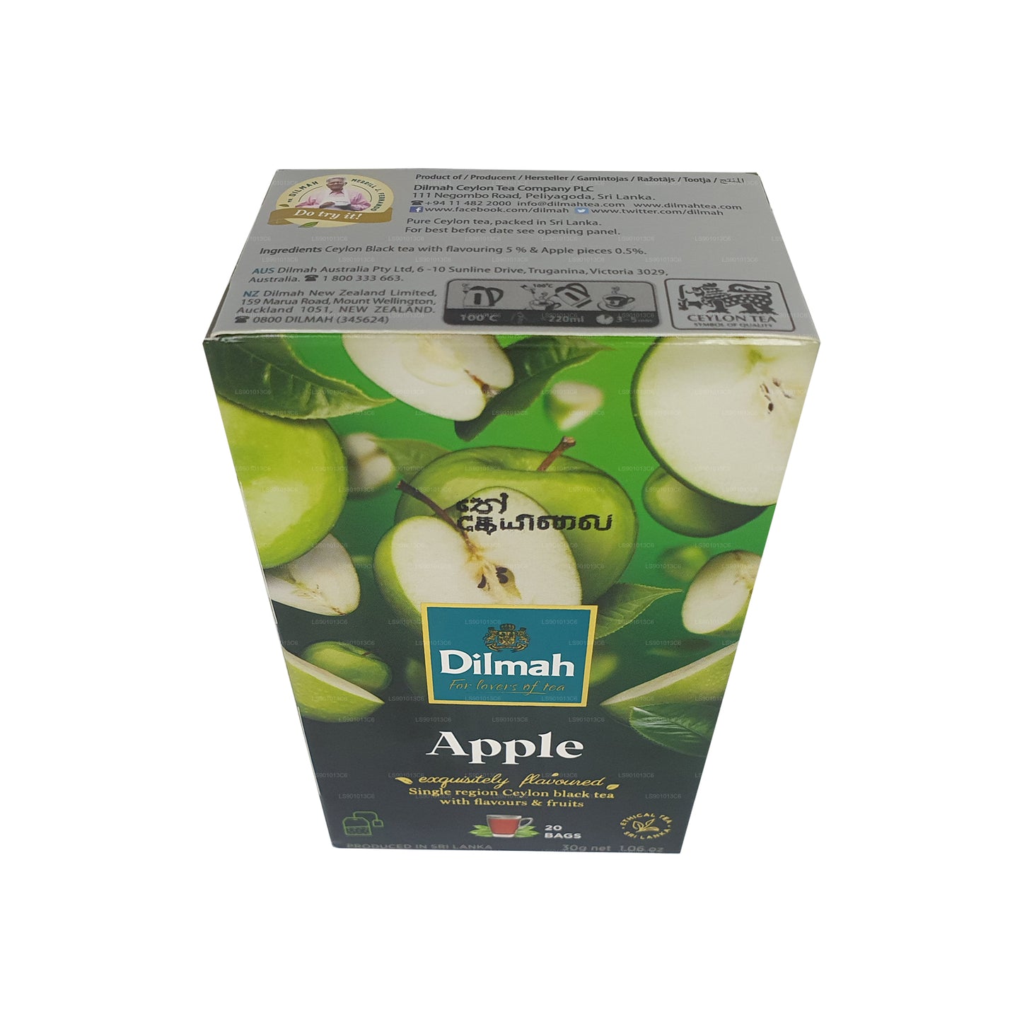 Dilmah Schwarzer Tee mit Apfelgeschmack (30g)