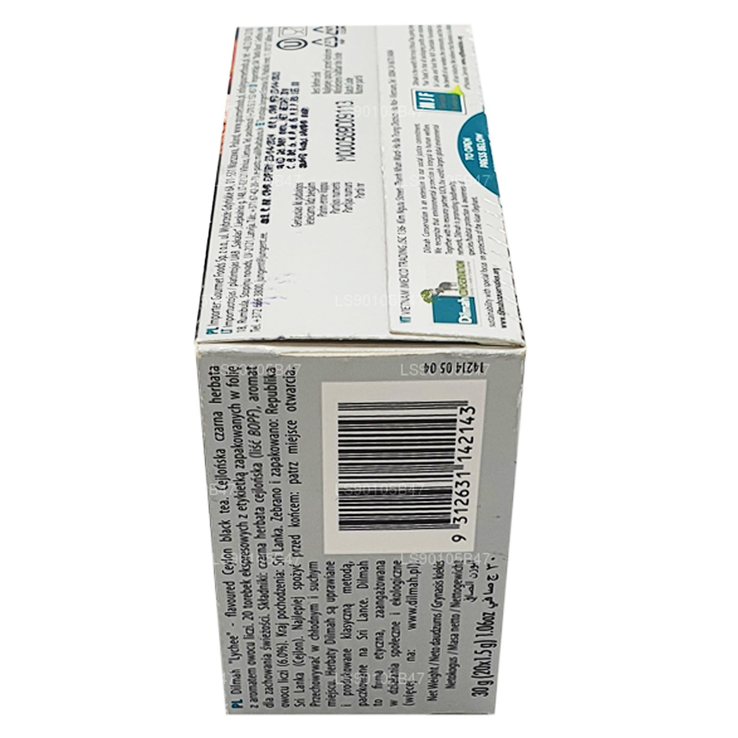 Schwarzer Tee mit Dilmah Lychee-Geschmack (30 g)