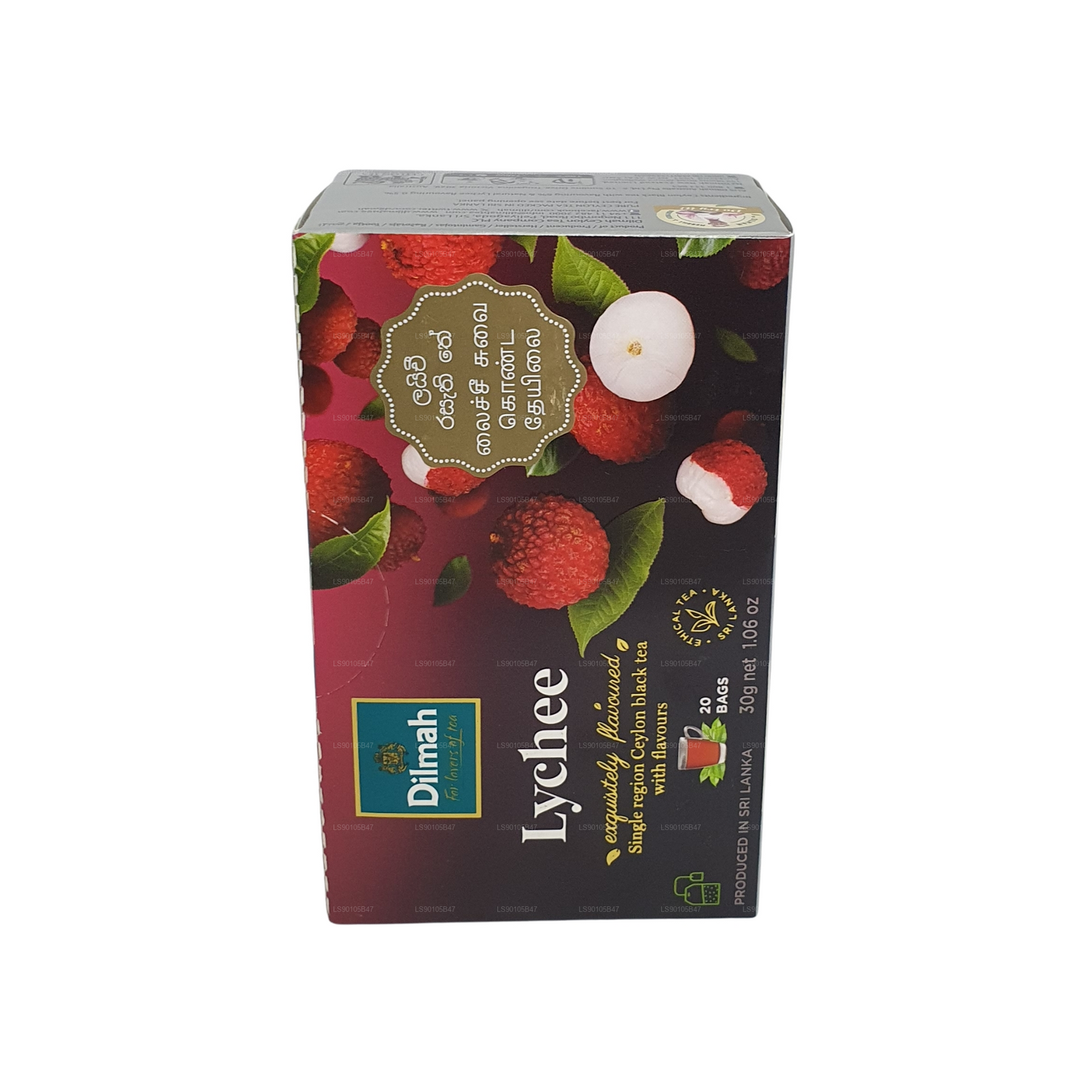 Schwarzer Tee mit Dilmah Lychee-Geschmack (30 g)
