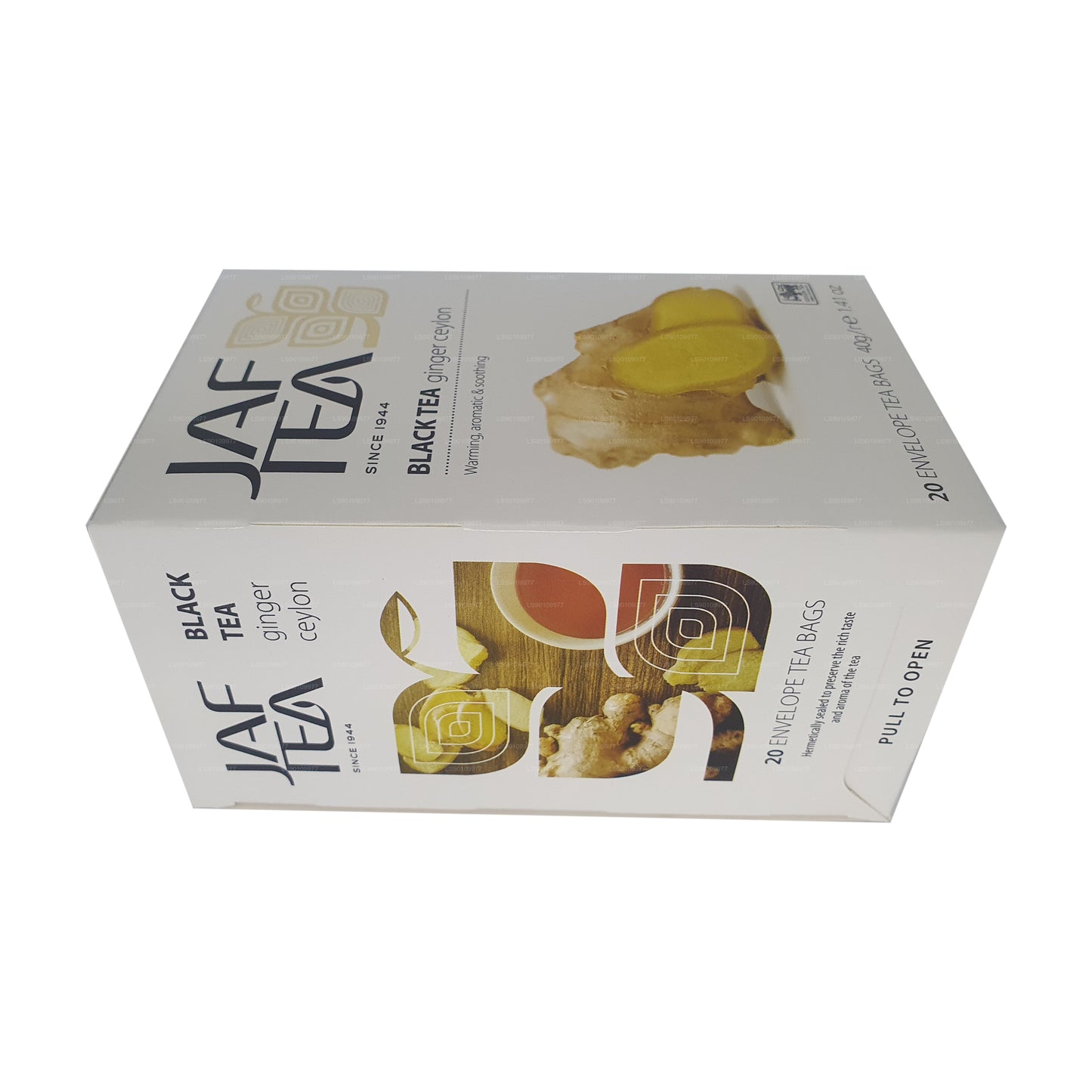 Jaf Tea Pure Spice Collection Schwarzer Tee Ingwer Ceylon (40 g) 20 Teebeutel